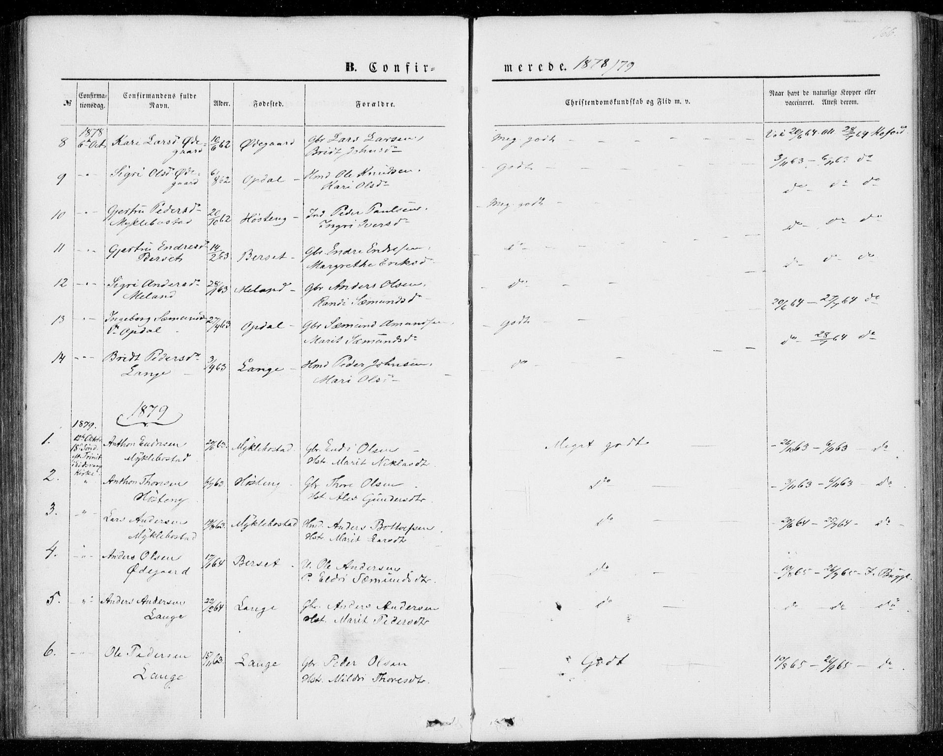 Ministerialprotokoller, klokkerbøker og fødselsregistre - Møre og Romsdal, AV/SAT-A-1454/554/L0643: Parish register (official) no. 554A01, 1846-1879, p. 166