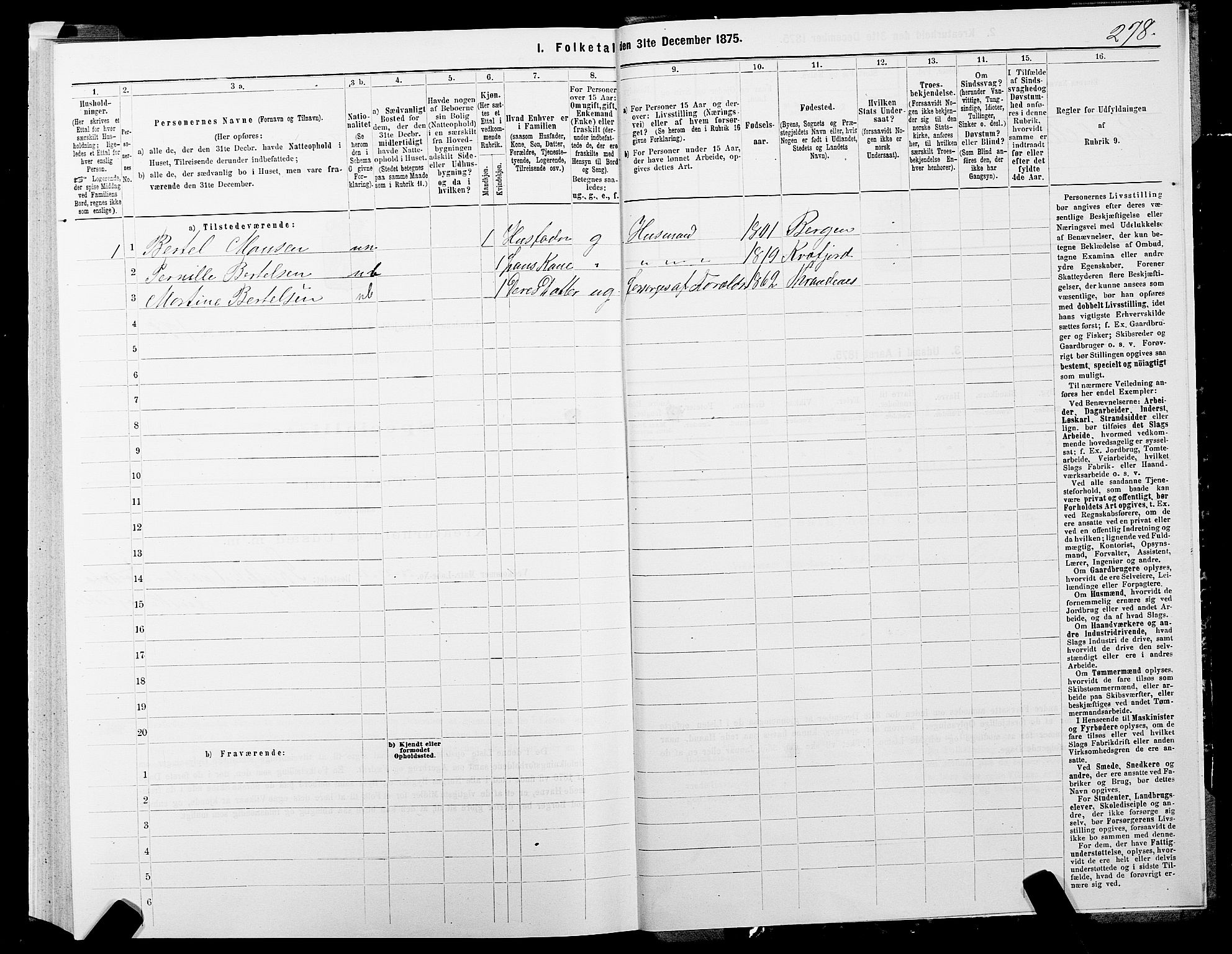 SATØ, 1875 census for 1914P Trondenes, 1875, p. 3278