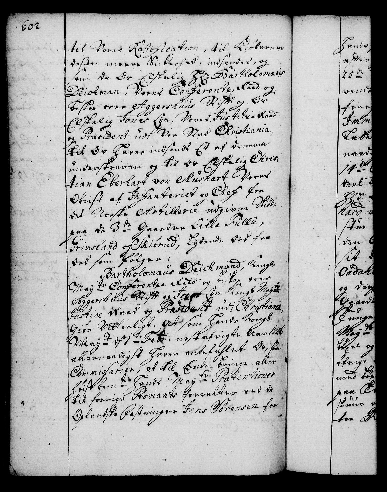 Rentekammeret, Kammerkanselliet, RA/EA-3111/G/Gg/Gga/L0002: Norsk ekspedisjonsprotokoll med register (merket RK 53.2), 1723-1727, p. 602