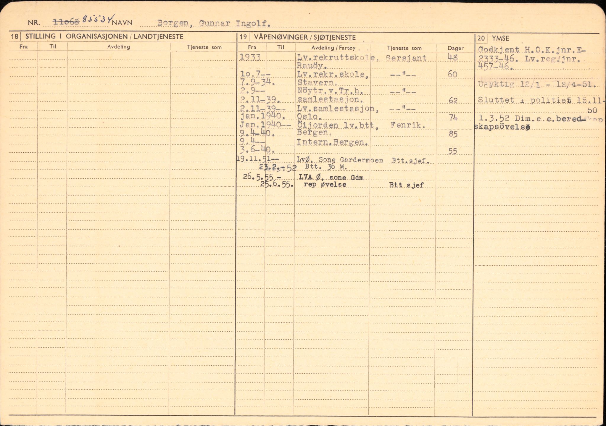 Forsvaret, Forsvarets overkommando/Luftforsvarsstaben, RA/RAFA-4079/P/Pa/L0029: Personellpapirer, 1912, p. 241