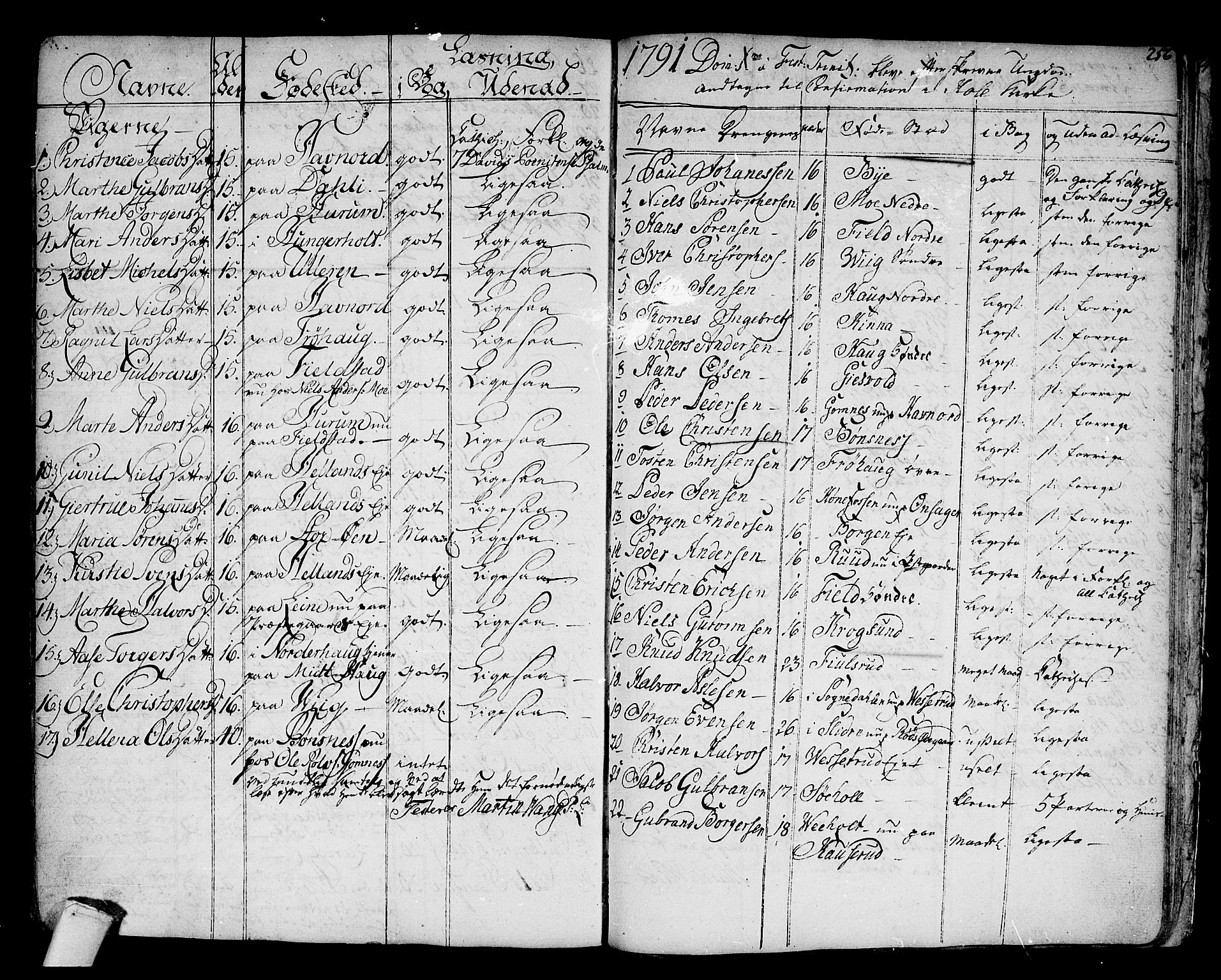 Hole kirkebøker, SAKO/A-228/F/Fa/L0002: Parish register (official) no. I 2, 1766-1814, p. 256