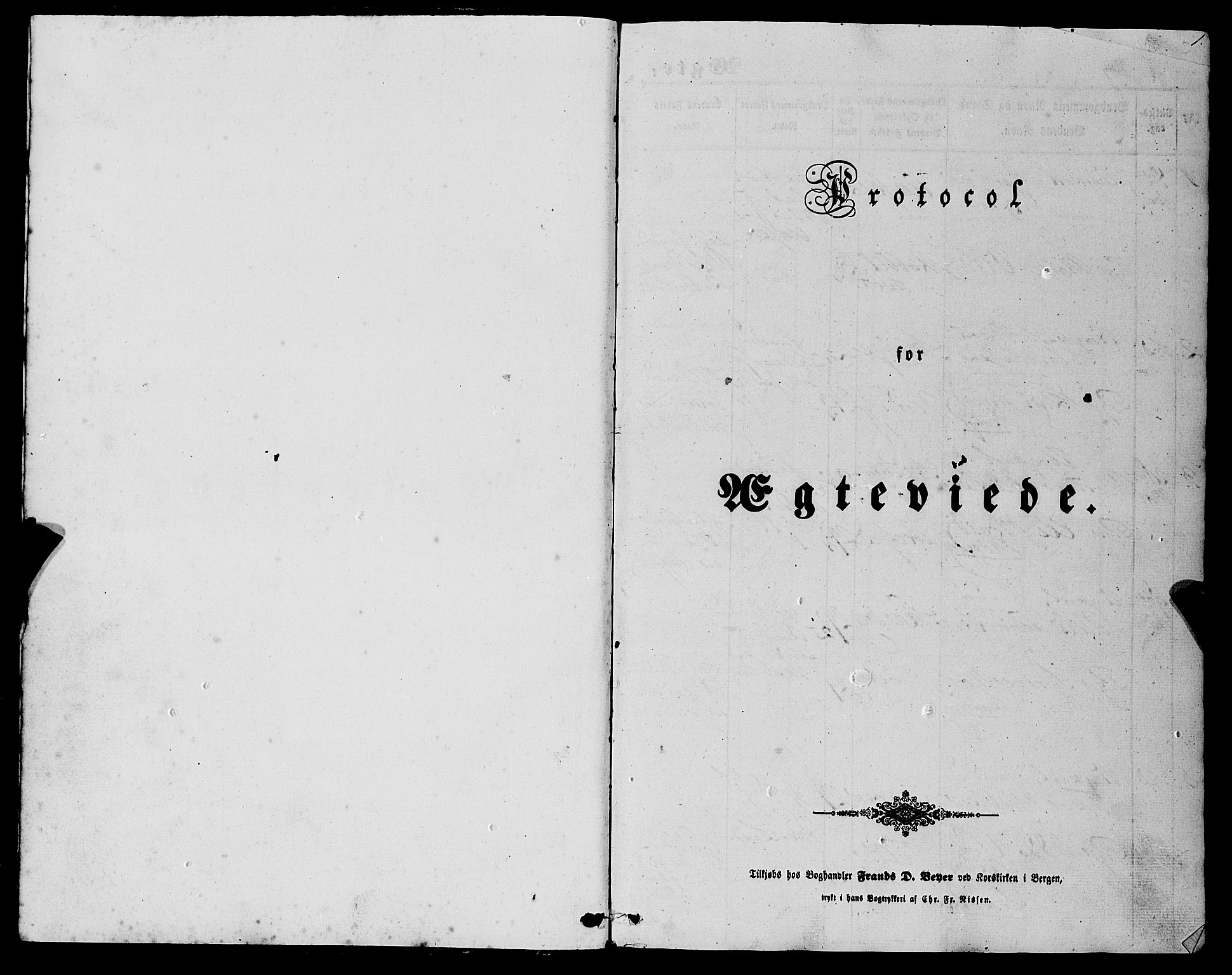 Fjell sokneprestembete, SAB/A-75301/H/Haa: Parish register (official) no. A 6, 1849-1877, p. 1