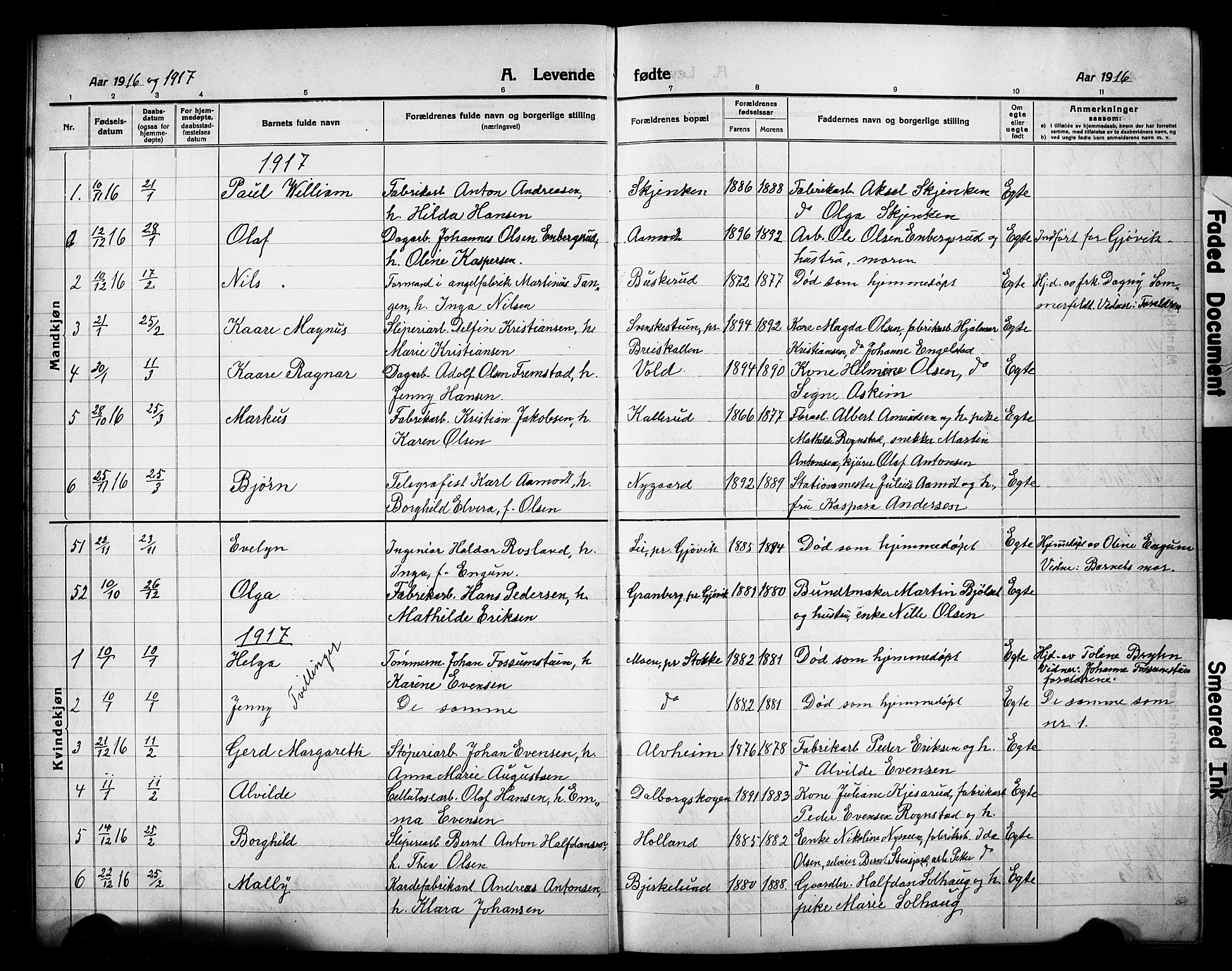 Vardal prestekontor, AV/SAH-PREST-100/H/Ha/Hab/L0016: Parish register (copy) no. 16, 1915-1929