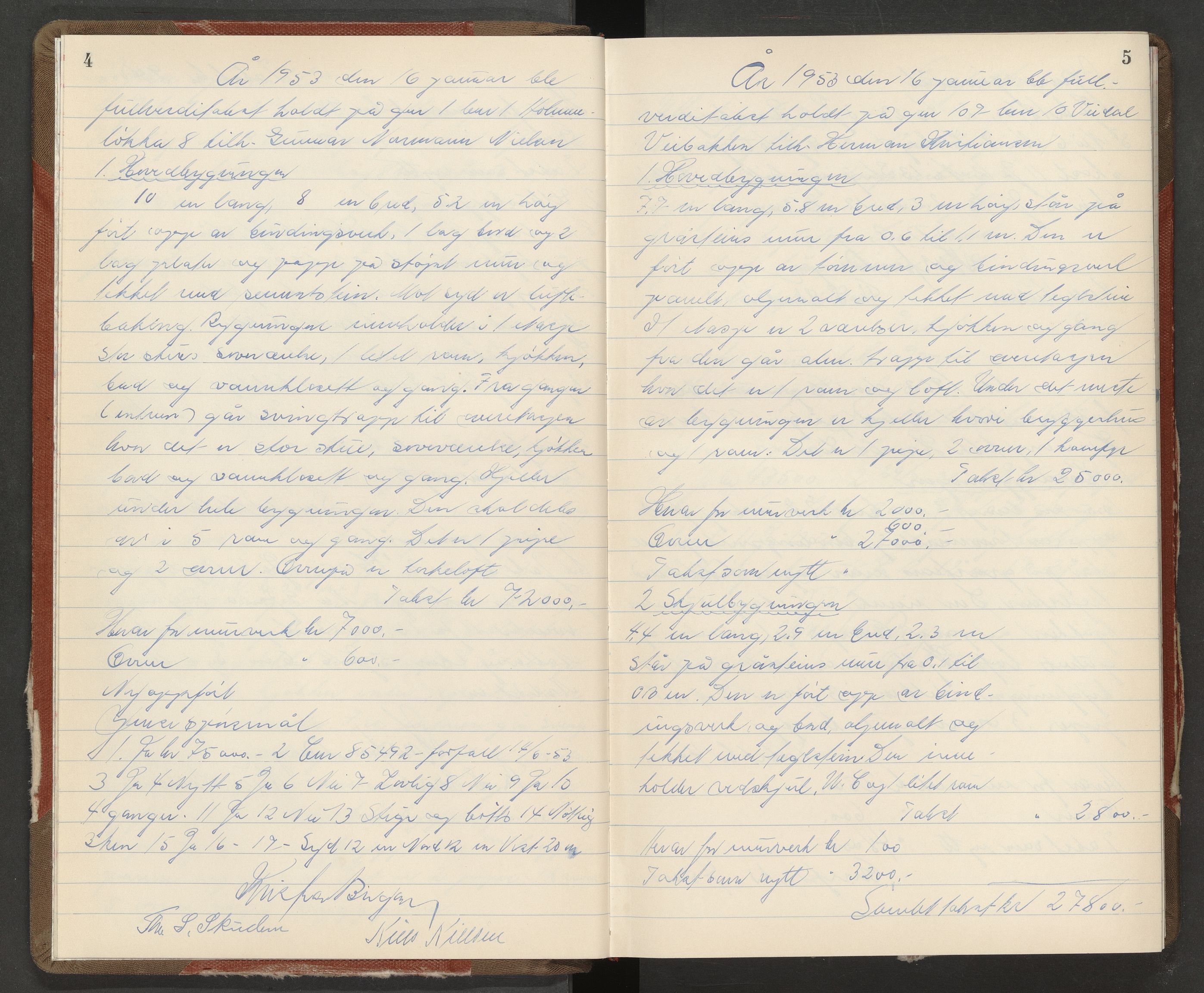 Nøtterøy lensmannskontor, AV/SAKO-A-540/Y/Yg/Yga/L0027: Branntakstprotokoll, 1953-1954, p. 4-5