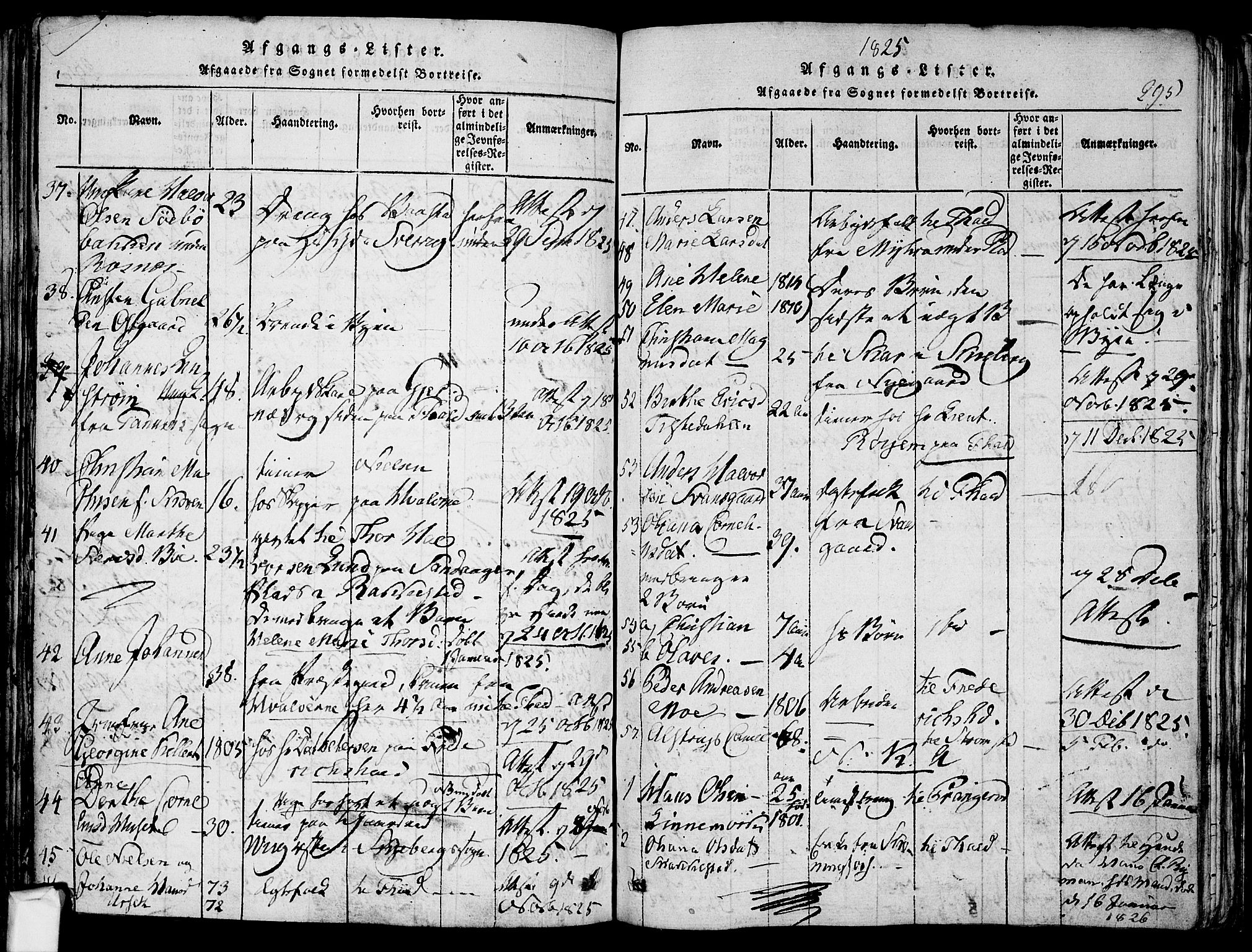 Berg prestekontor Kirkebøker, SAO/A-10902/F/Fa/L0002: Parish register (official) no. I 2, 1815-1831, p. 295