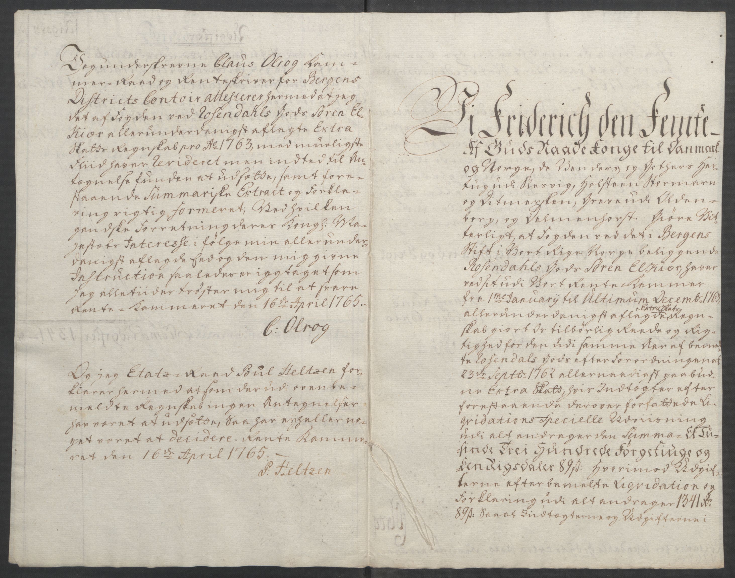 Rentekammeret inntil 1814, Reviderte regnskaper, Fogderegnskap, RA/EA-4092/R49/L3157: Ekstraskatten Rosendal Baroni, 1762-1772, p. 30