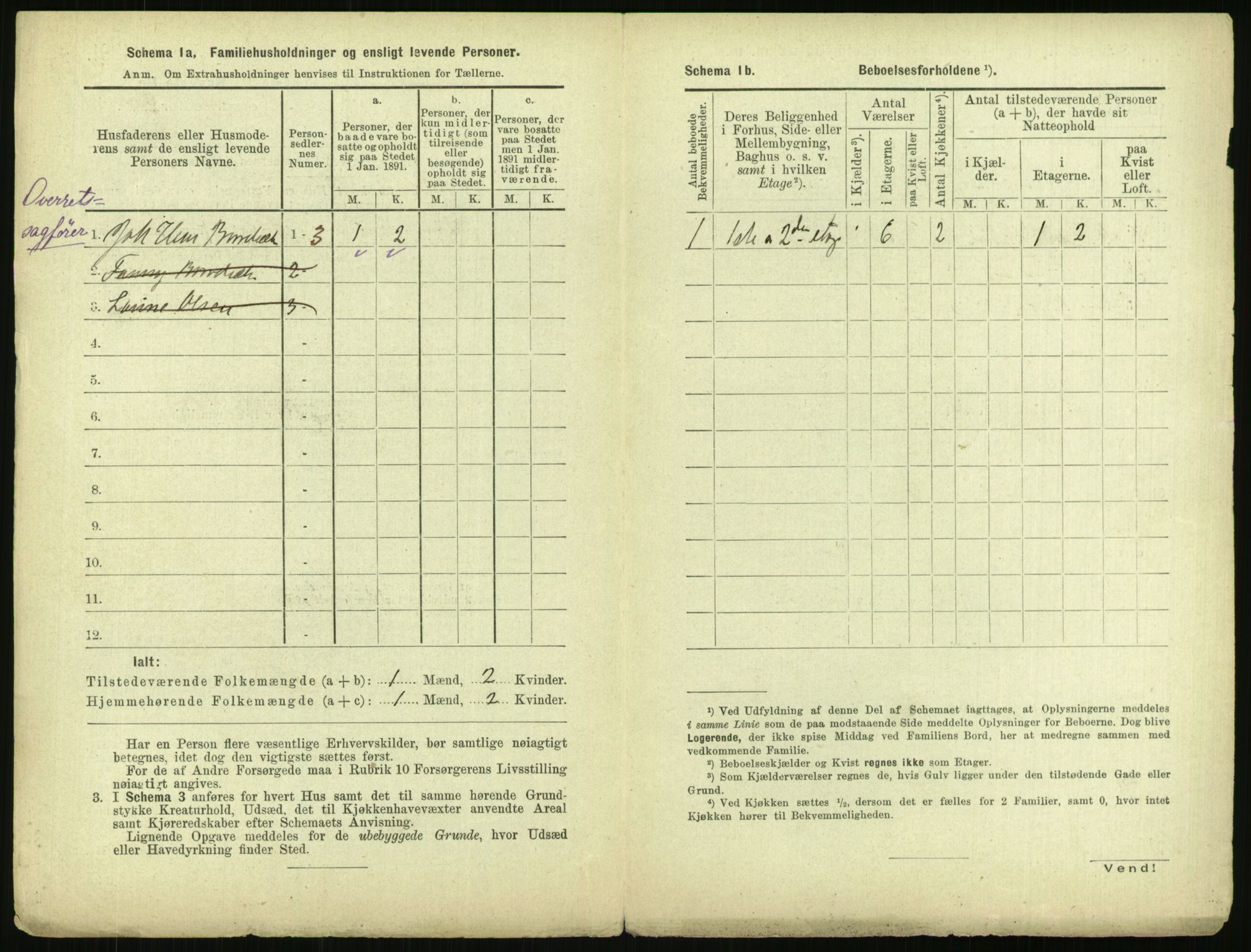 RA, 1891 census for 0301 Kristiania, 1891, p. 74547