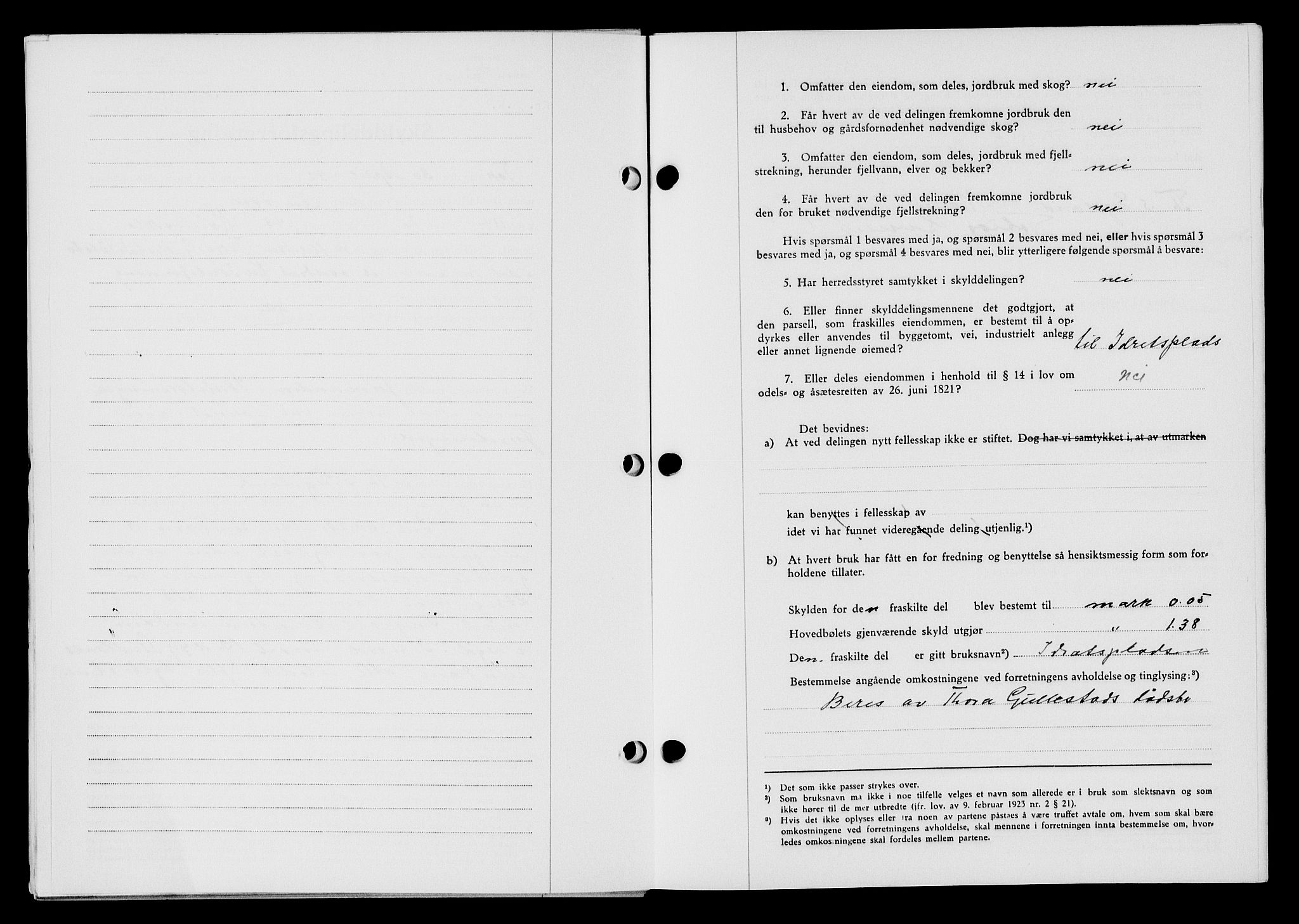 Flekkefjord sorenskriveri, AV/SAK-1221-0001/G/Gb/Gba/L0057: Mortgage book no. A-5, 1941-1942, Diary no: : 315/1942