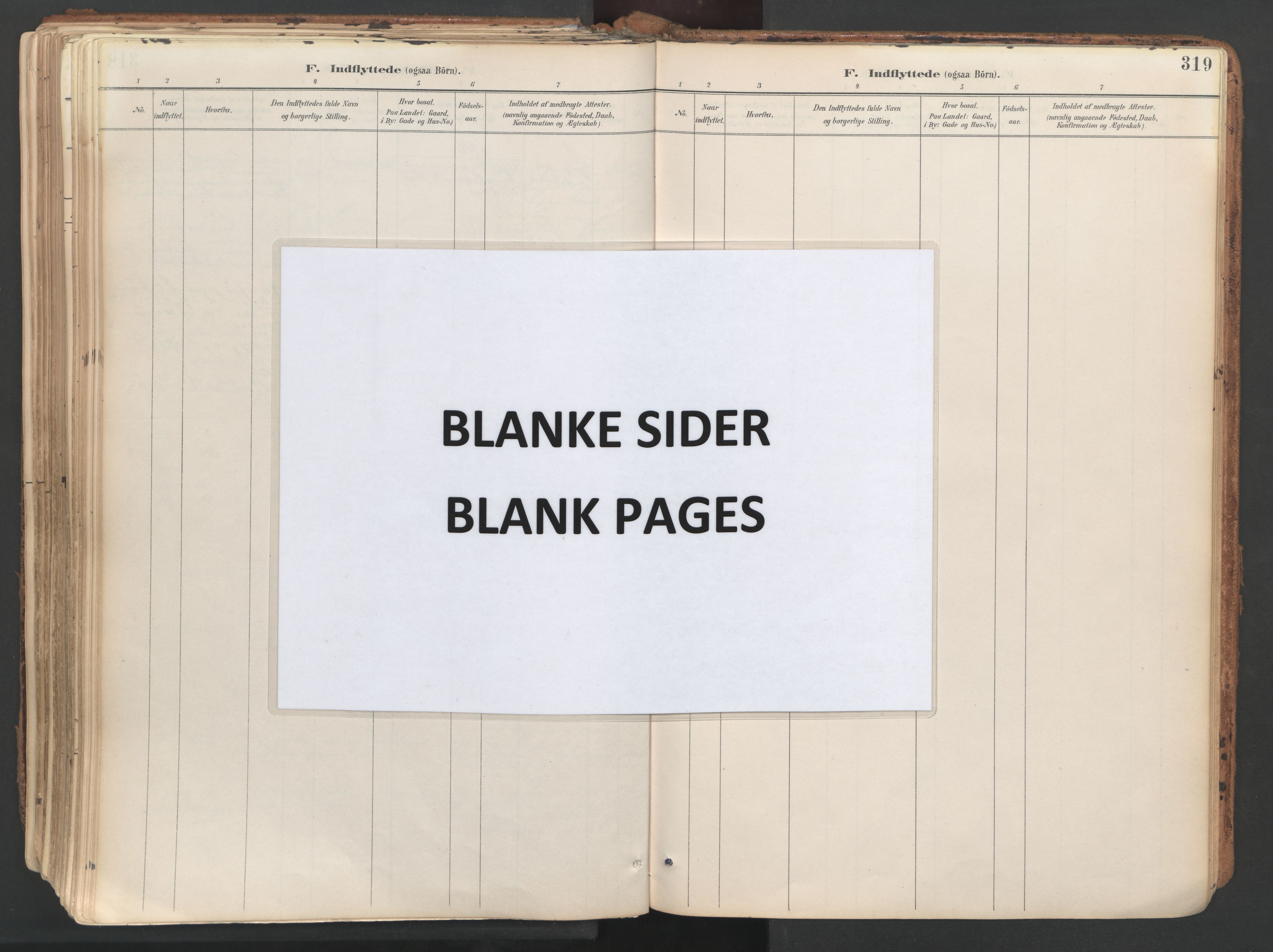 Ministerialprotokoller, klokkerbøker og fødselsregistre - Sør-Trøndelag, SAT/A-1456/687/L1004: Parish register (official) no. 687A10, 1891-1923, p. 319