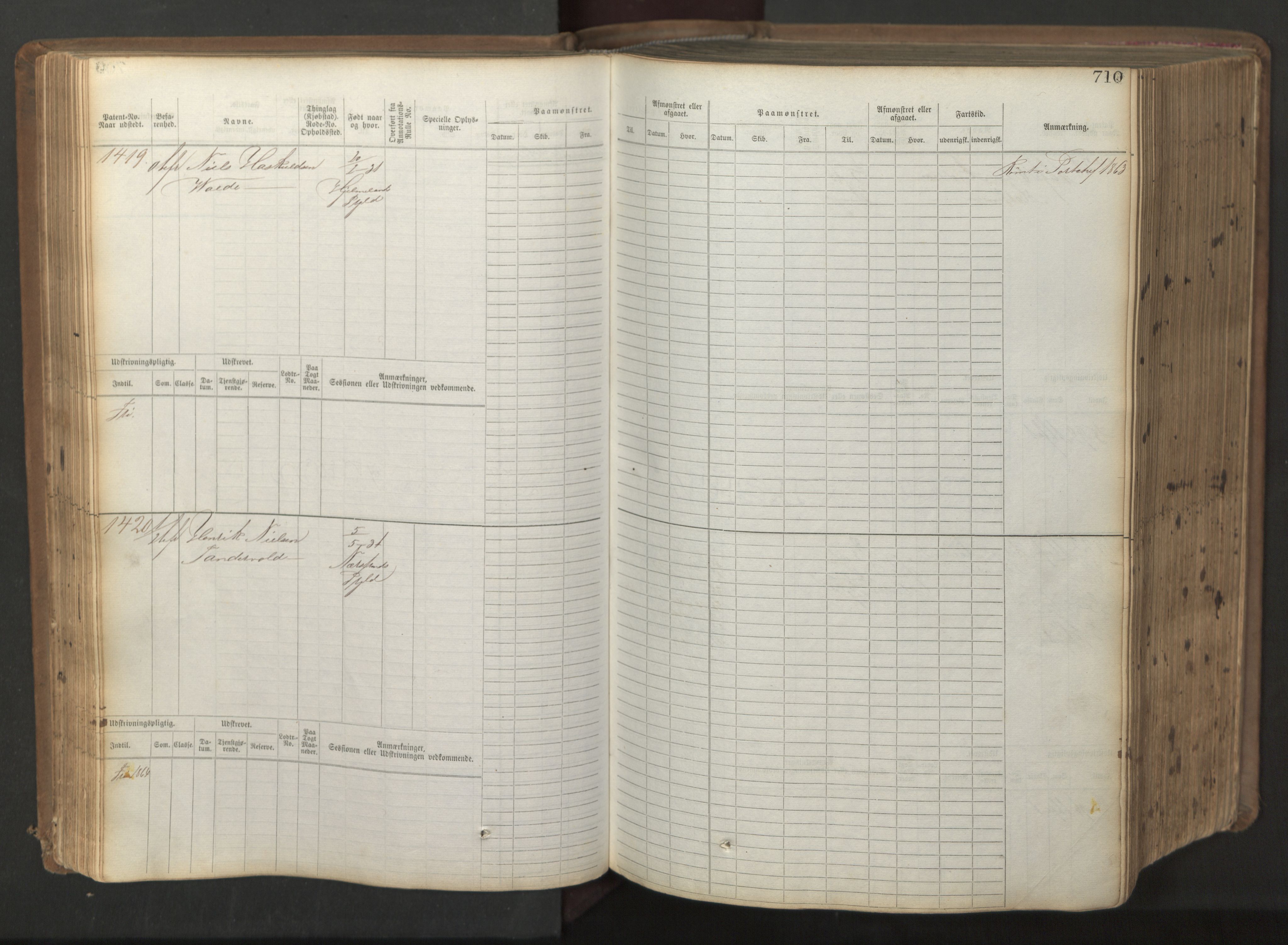 Stavanger sjømannskontor, AV/SAST-A-102006/F/Fb/Fbb/L0017: Sjøfartshovedrulle patnentnr. 1203-2402 (dublett), 1869, p. 113