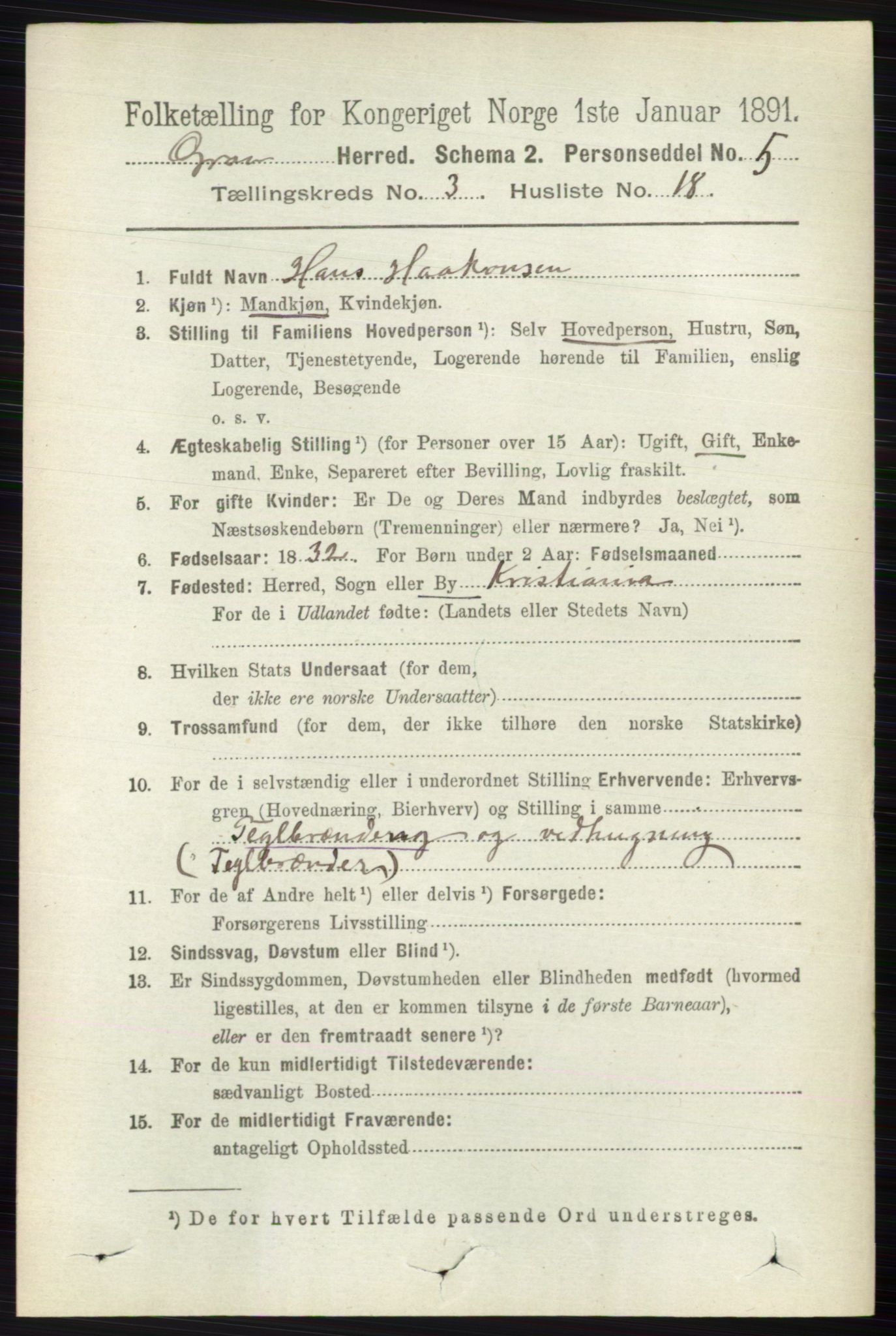 RA, 1891 census for 0534 Gran, 1891, p. 796