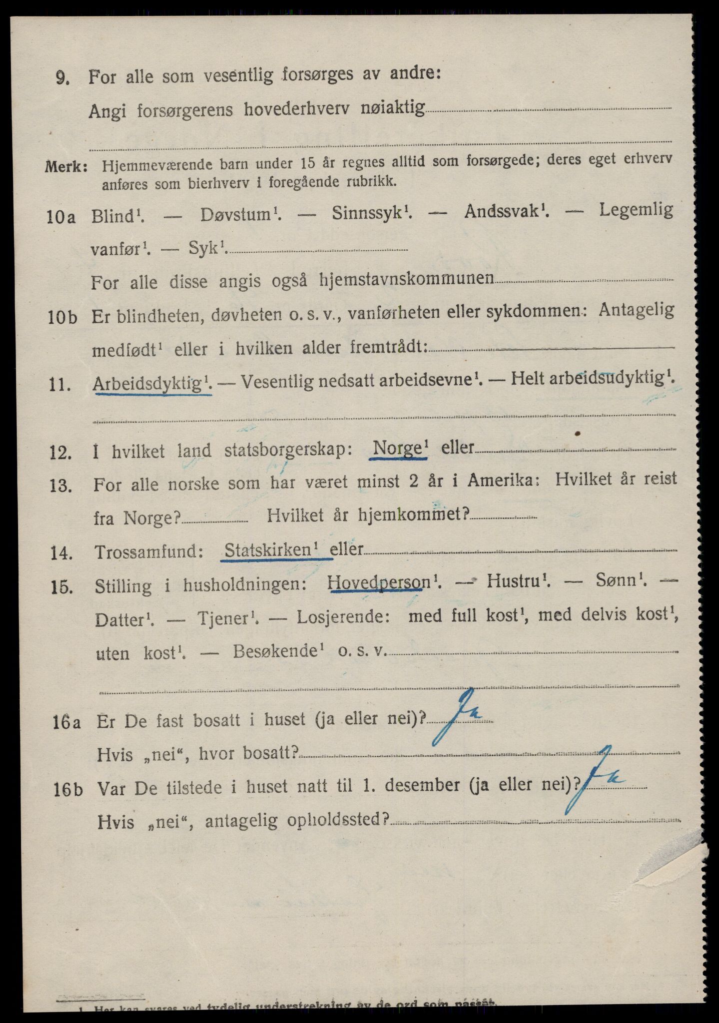 SAT, 1920 census for Rovde, 1920, p. 1290