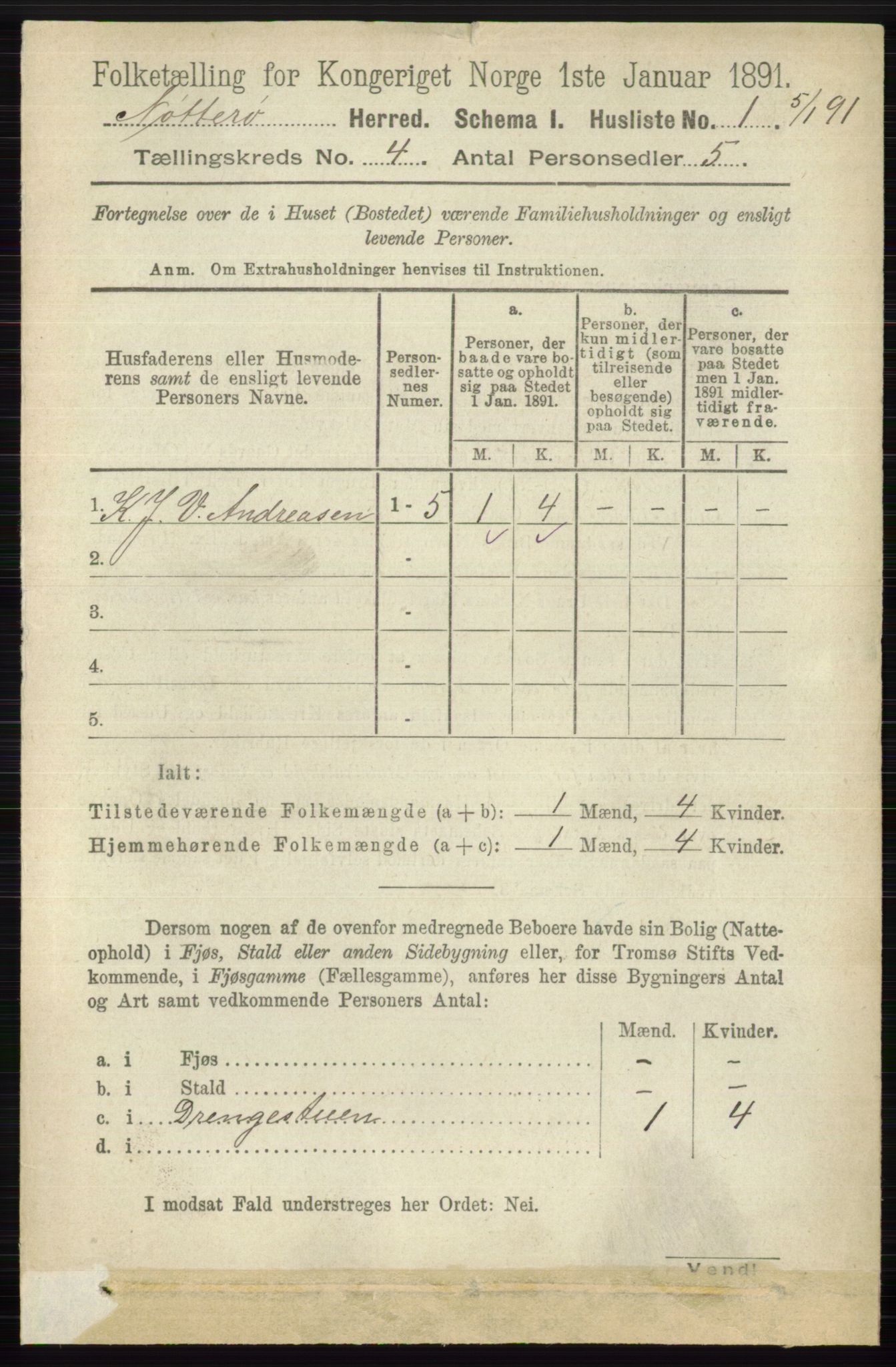 RA, 1891 census for 0722 Nøtterøy, 1891, p. 1942