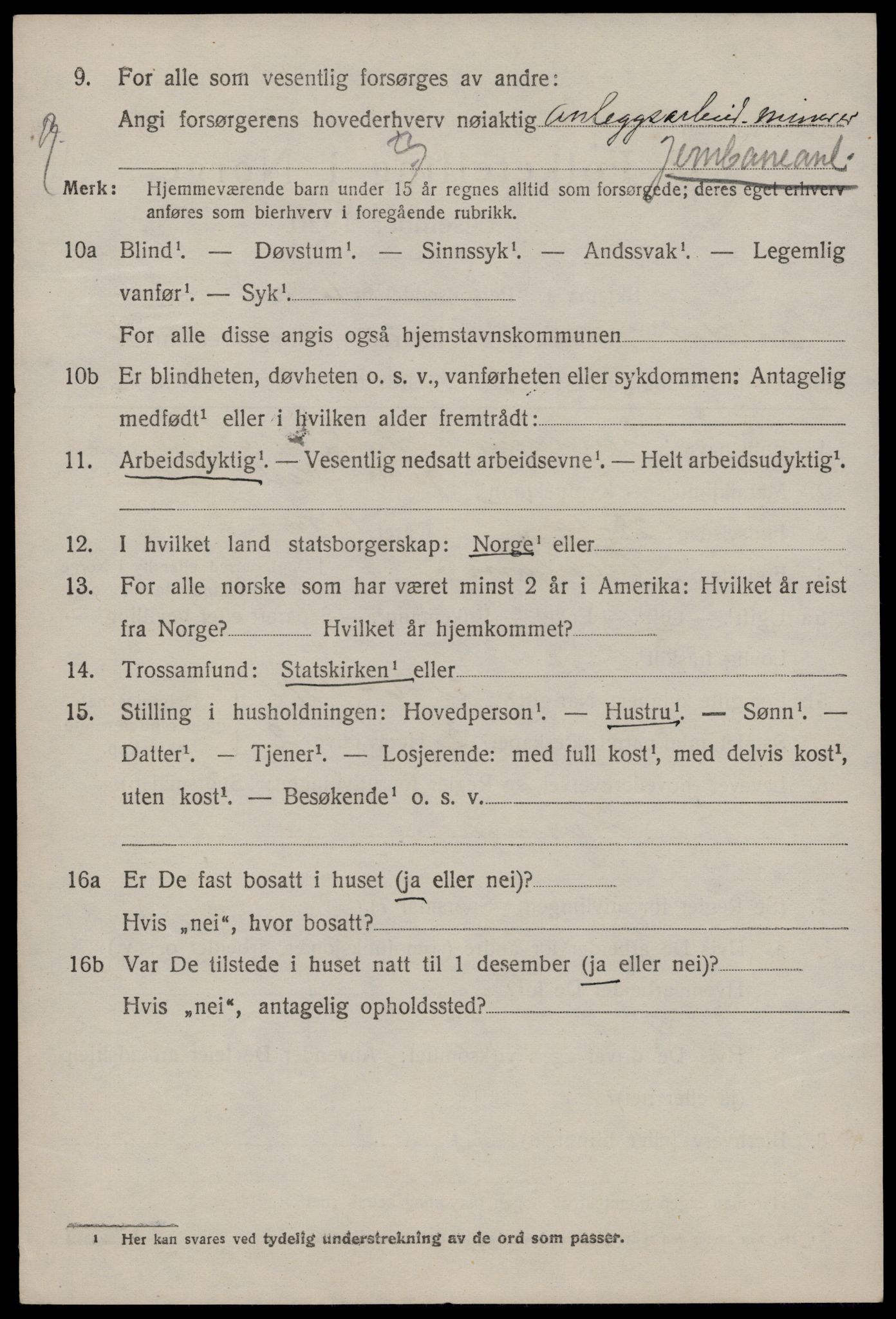 SAKO, 1920 census for Lårdal, 1920, p. 2530