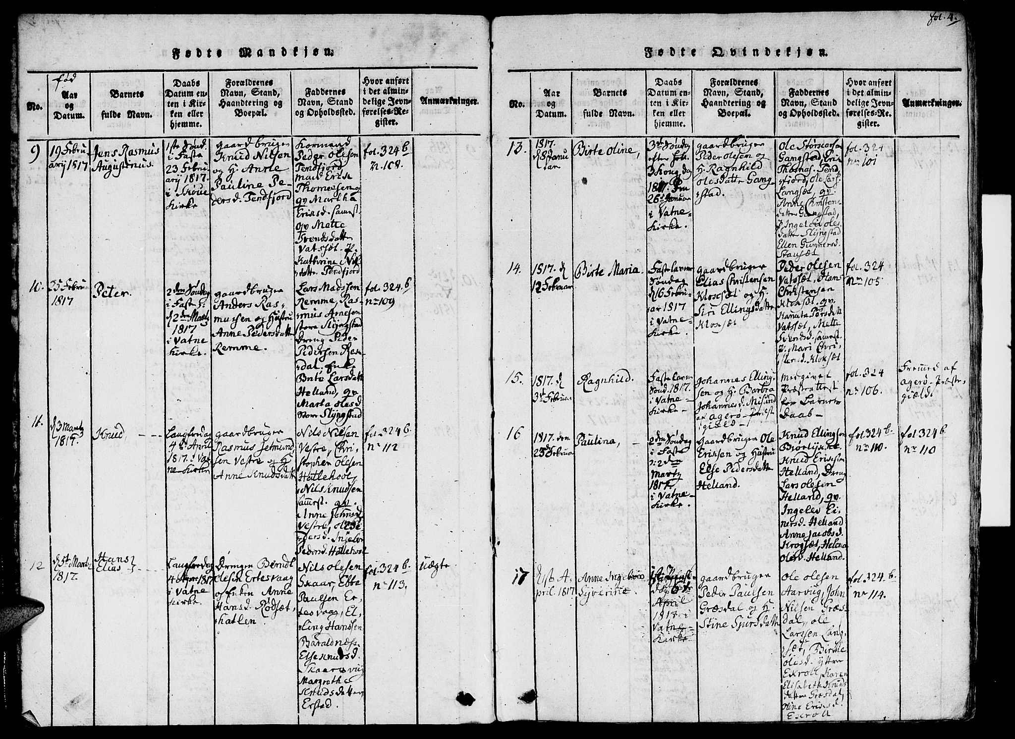 Ministerialprotokoller, klokkerbøker og fødselsregistre - Møre og Romsdal, AV/SAT-A-1454/524/L0351: Parish register (official) no. 524A03, 1816-1838, p. 4