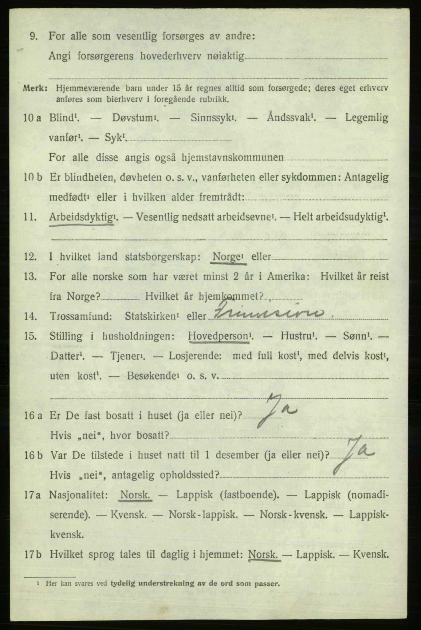 SATØ, 1920 census for Berlevåg, 1920, p. 1776