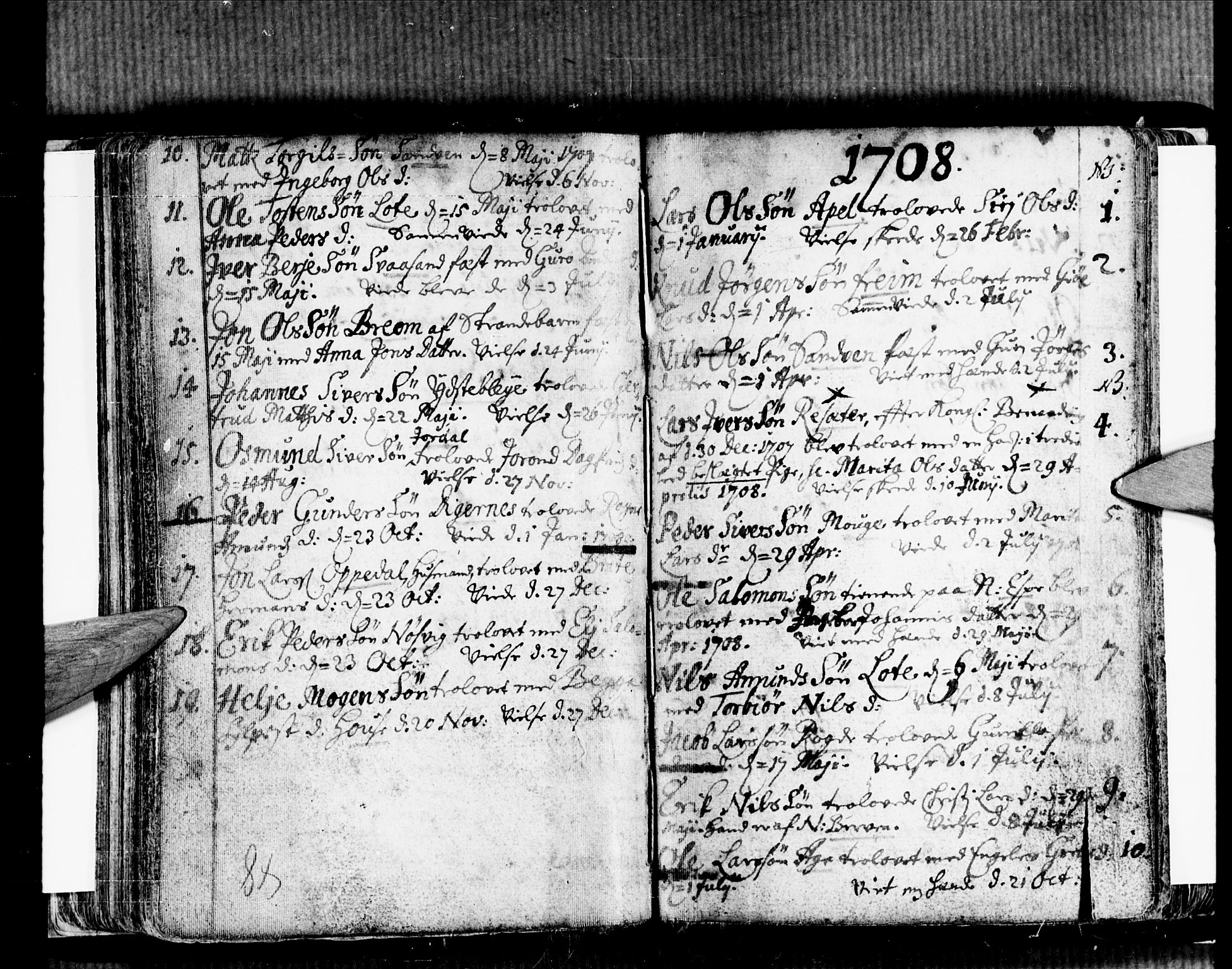 Ullensvang sokneprestembete, SAB/A-78701/H/Haa: Parish register (official) no. A 2, 1669-1732