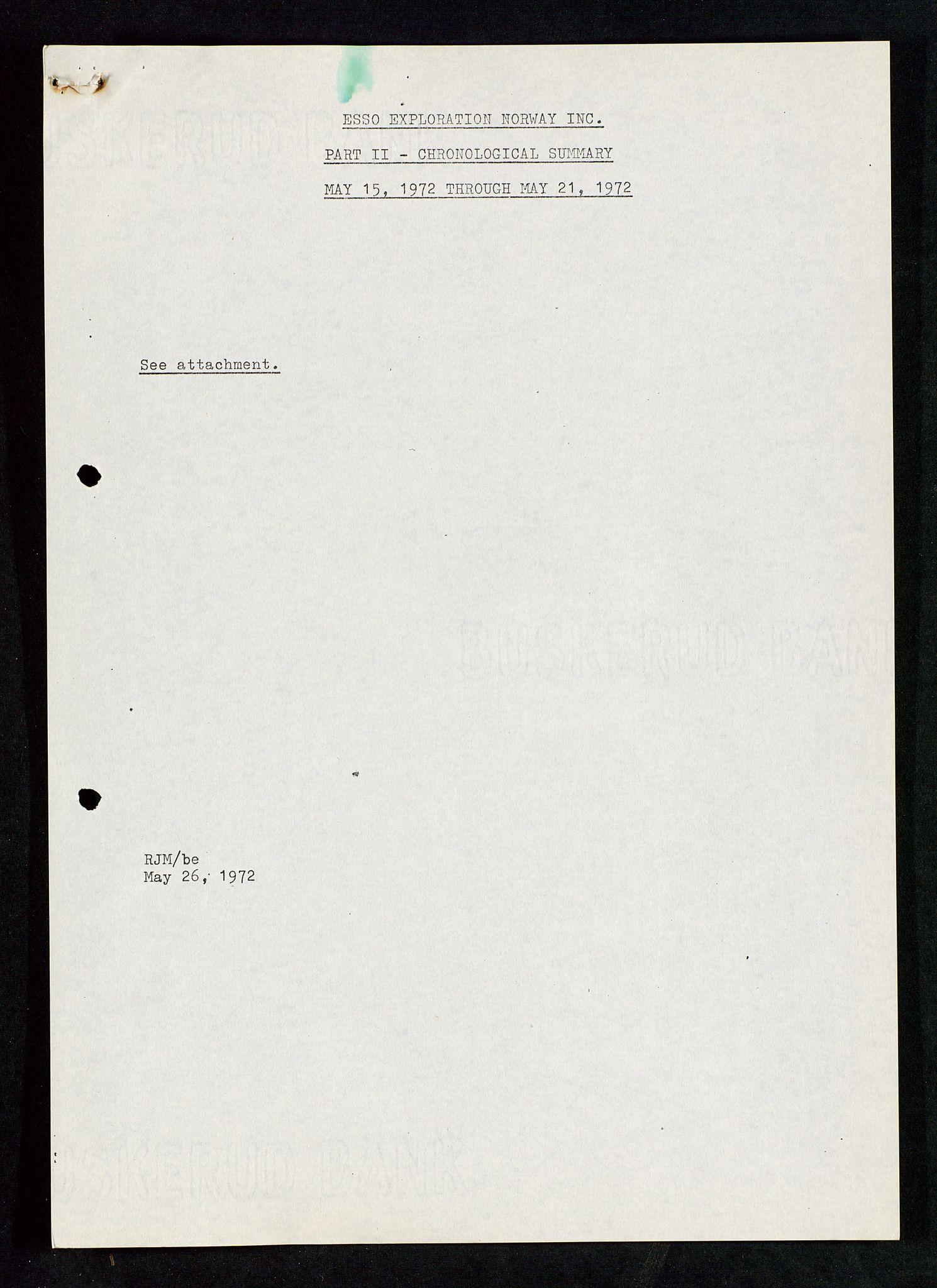 Industridepartementet, Oljekontoret, AV/SAST-A-101348/Da/L0001:  Arkivnøkkel 701 - 707 Miljøvern, forurensning, 1965-1972, p. 181