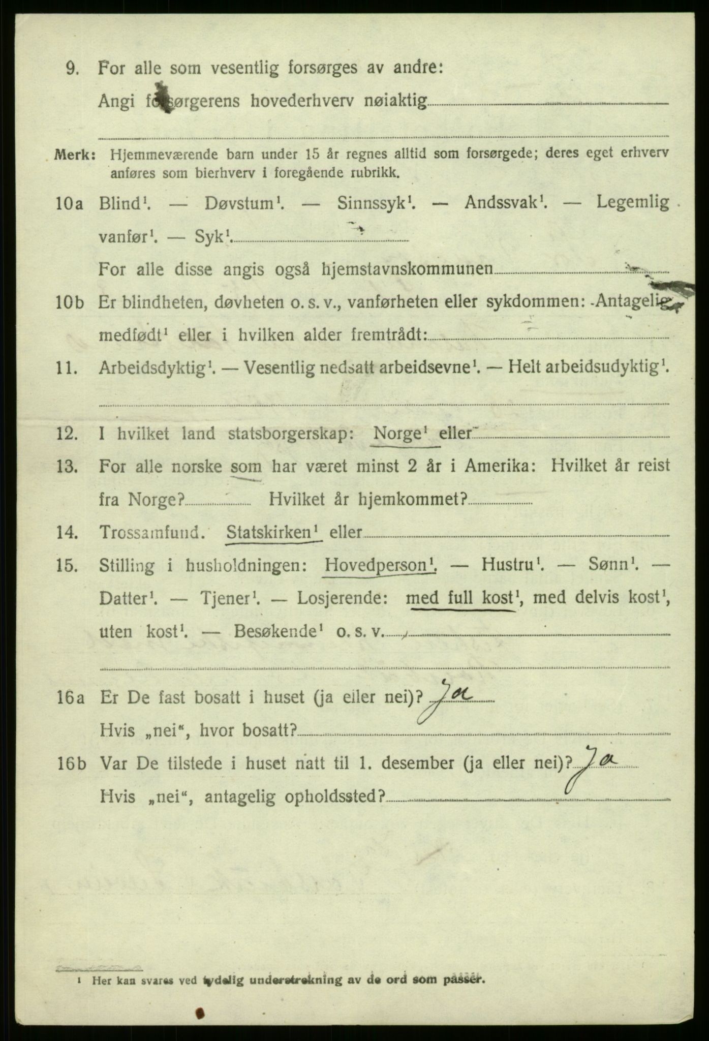 SAB, 1920 census for Sør-Vågsøy, 1920, p. 1669