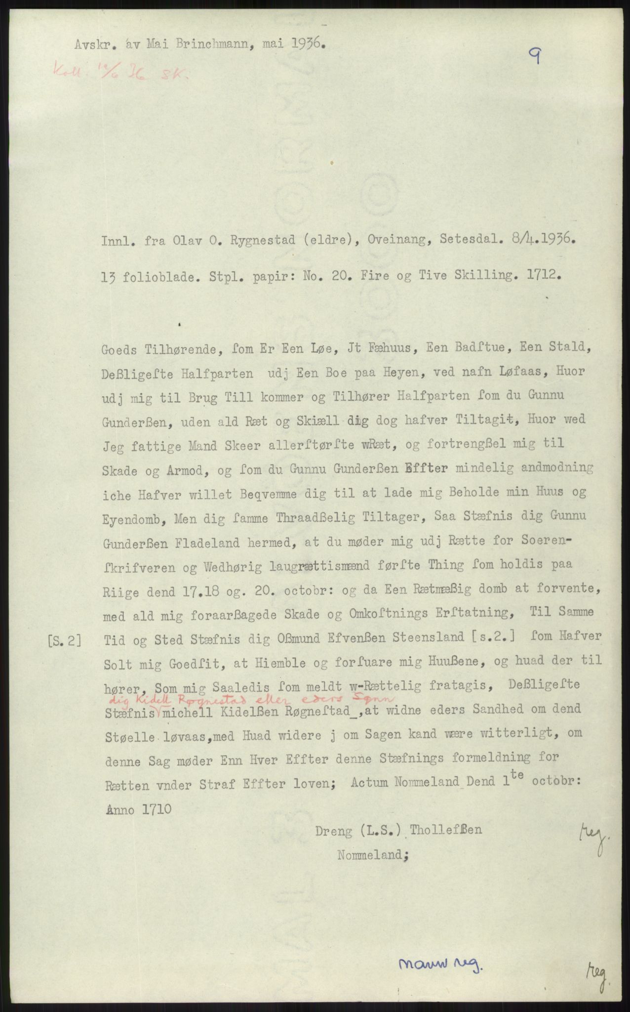 Samlinger til kildeutgivelse, Diplomavskriftsamlingen, AV/RA-EA-4053/H/Ha, p. 1723