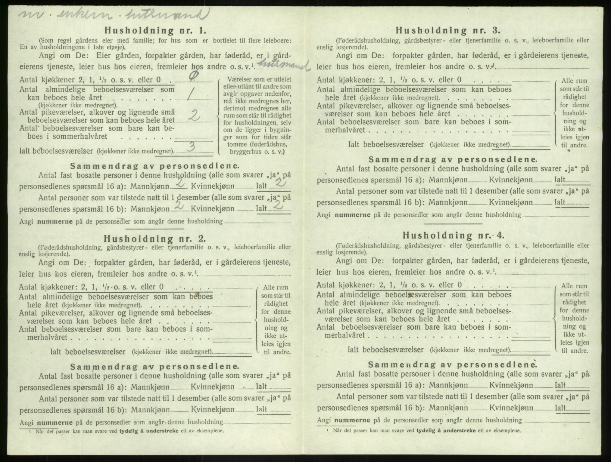 SAB, 1920 census for Luster, 1920, p. 465