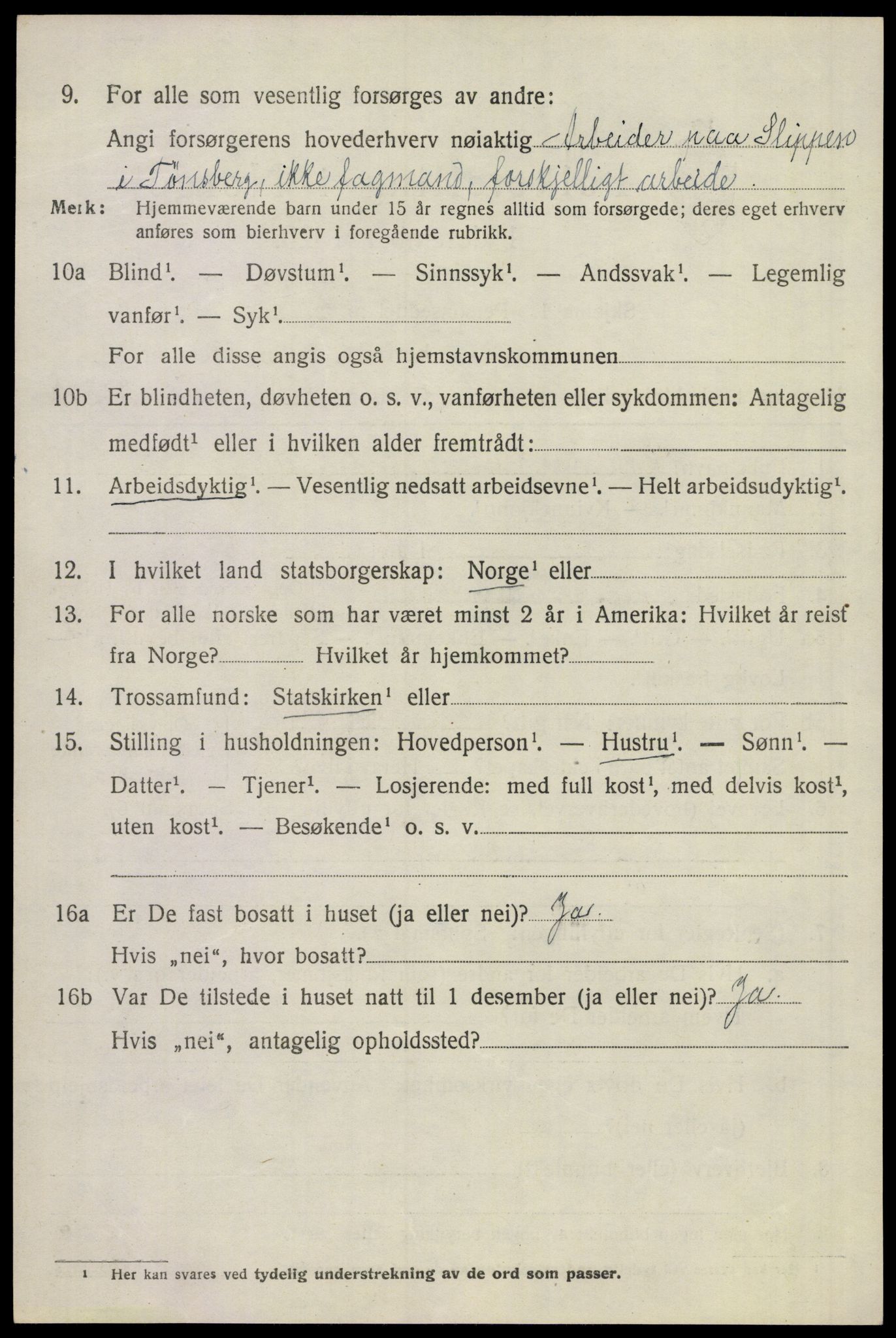 SAKO, 1920 census for Sem, 1920, p. 10808