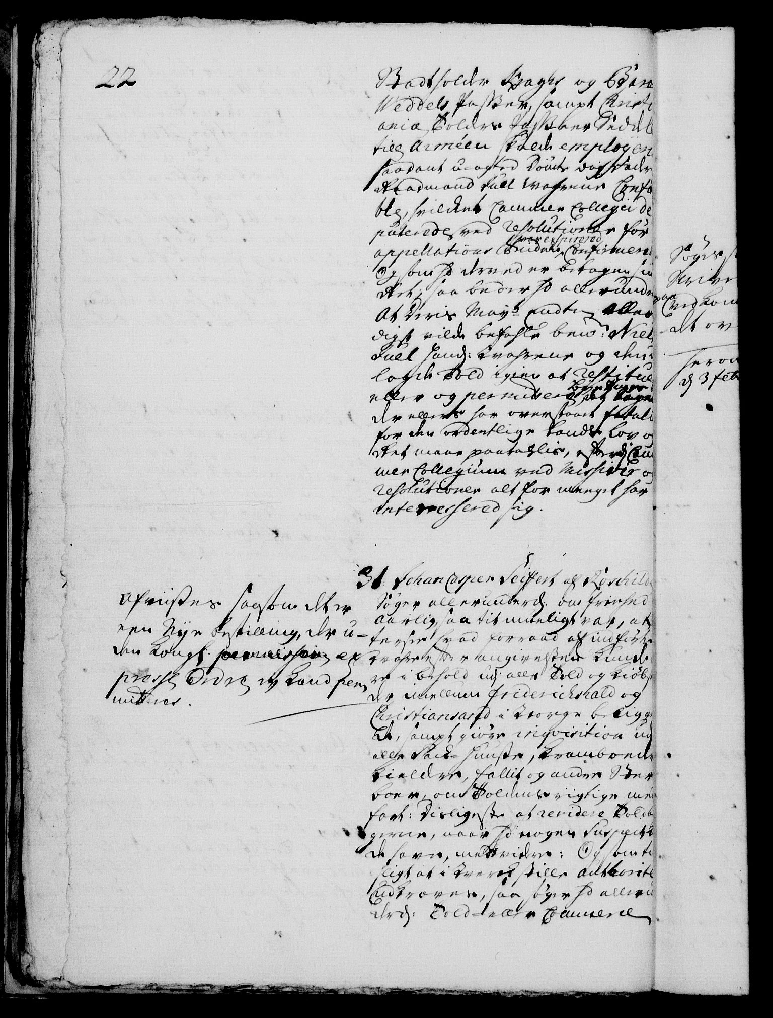 Rentekammeret, Kammerkanselliet, RA/EA-3111/G/Gh/Gha/L0001: Norsk ekstraktmemorialprotokoll, sak. 1-375 (merket RK 53.46), 1720, p. 22