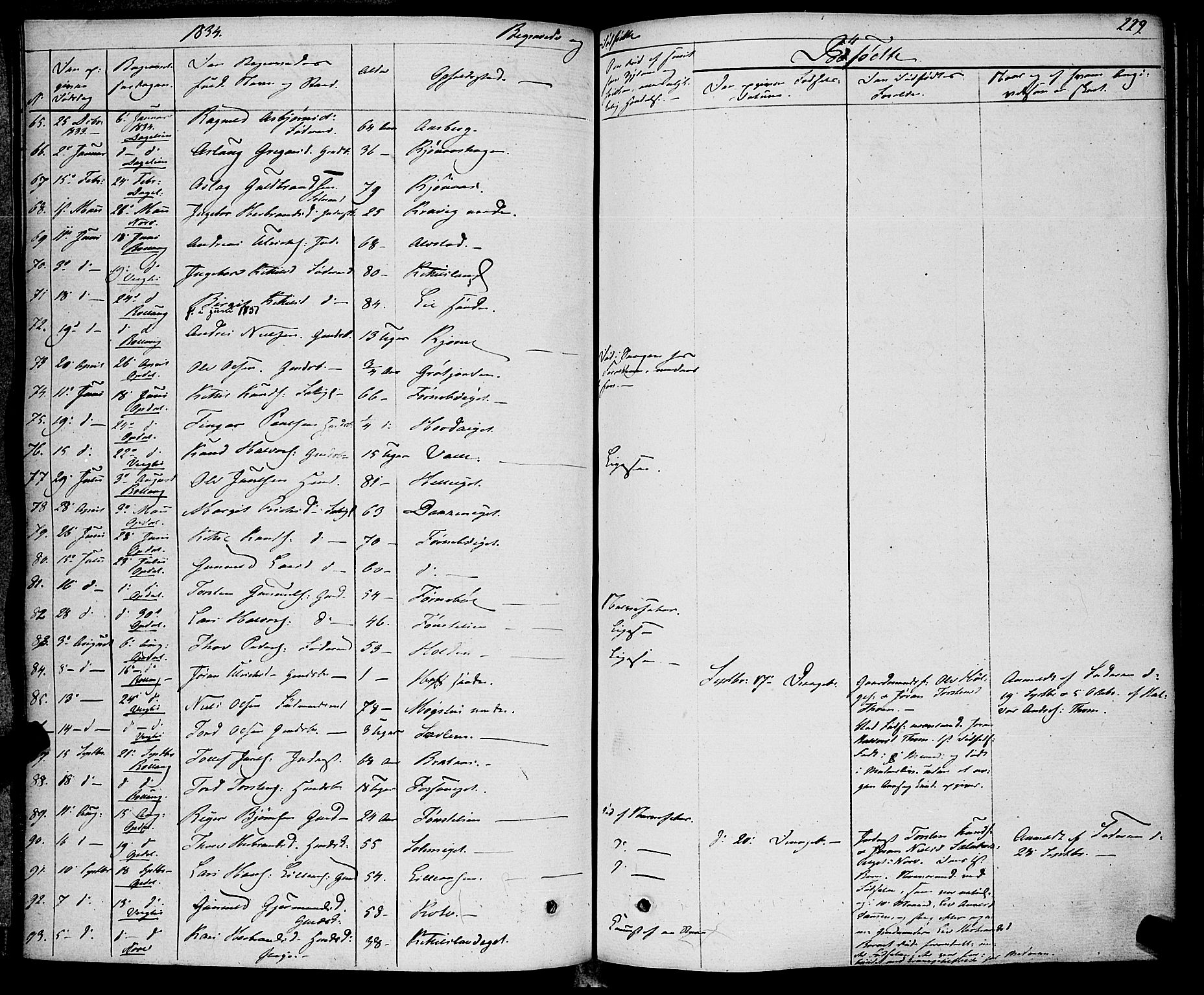 Rollag kirkebøker, AV/SAKO-A-240/F/Fa/L0007: Parish register (official) no. I 7, 1828-1847, p. 229