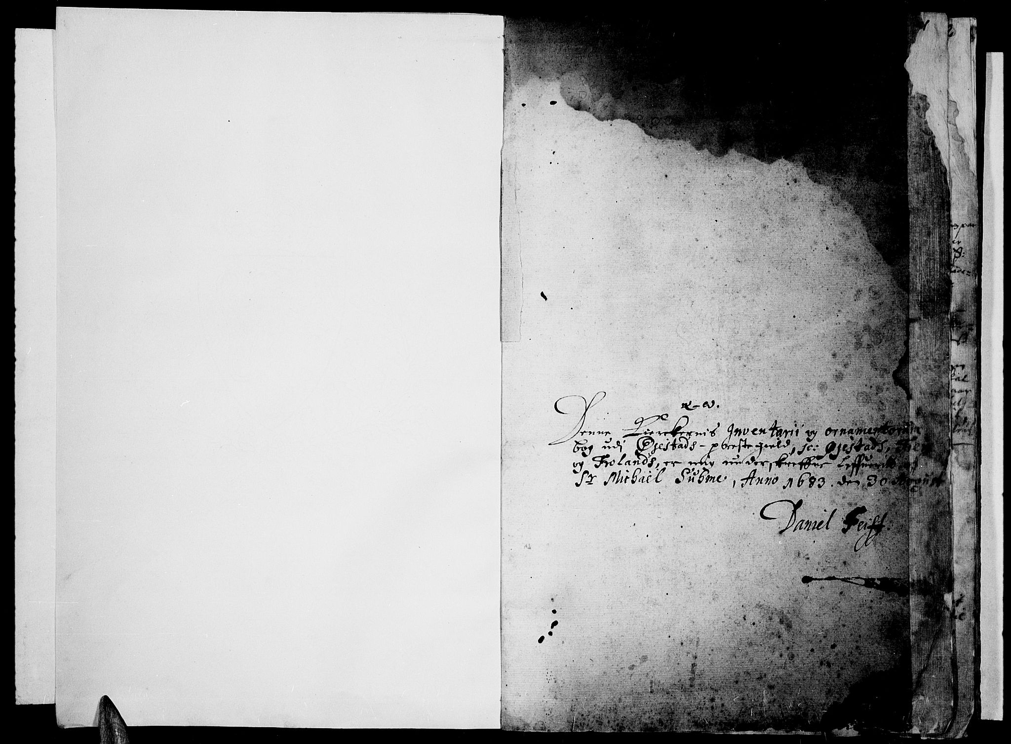 Øyestad sokneprestkontor, SAK/1111-0049/F/Fa/L0001: Parish register (official) no. A 1 /1, 1630-1691, p. 1