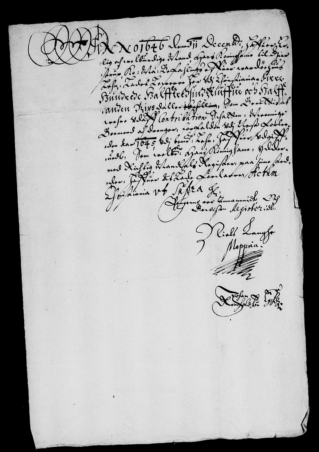 Rentekammeret inntil 1814, Reviderte regnskaper, Lensregnskaper, AV/RA-EA-5023/R/Rb/Rbæ/L0006: Vardøhus len, 1645-1653