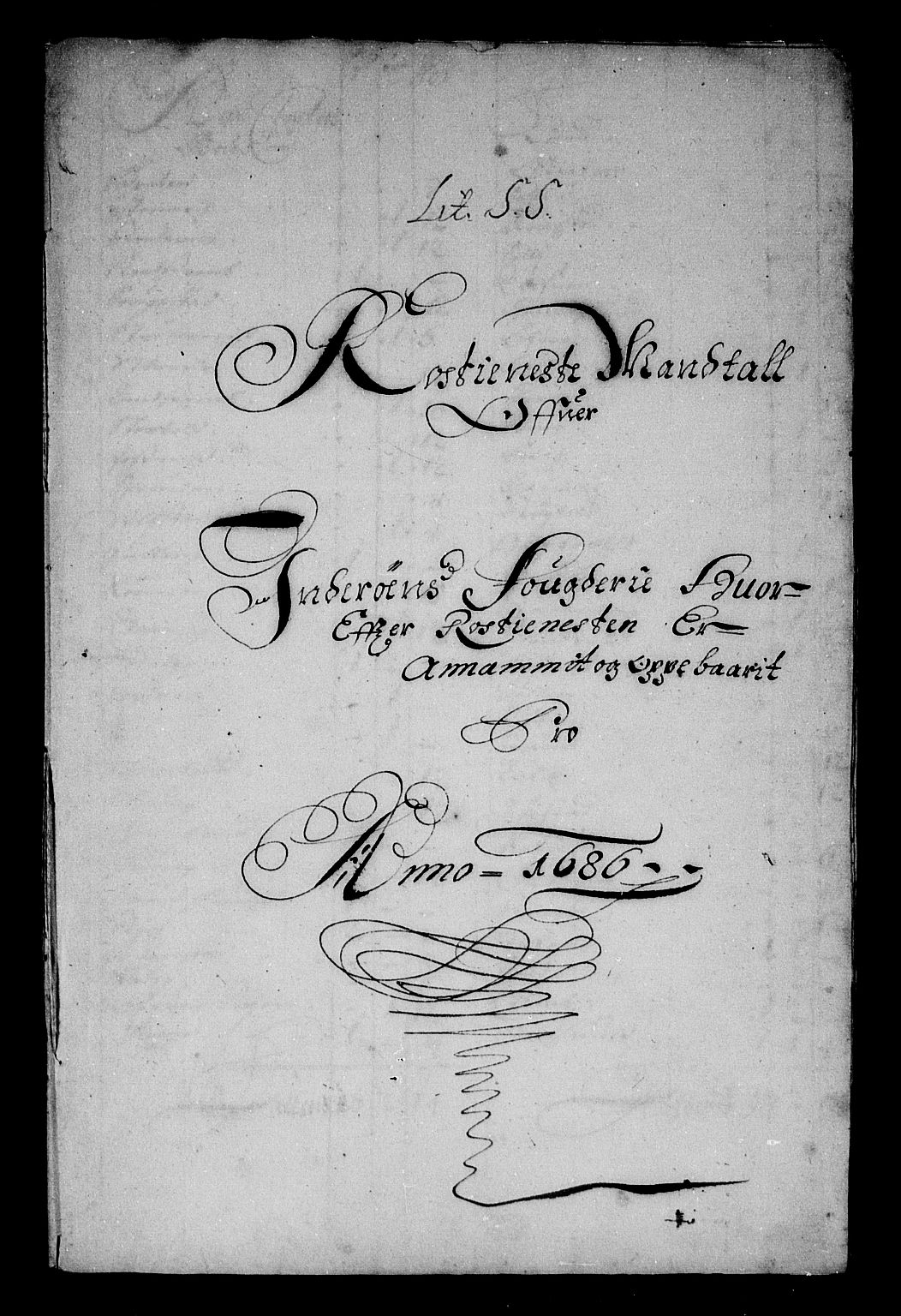 Rentekammeret inntil 1814, Reviderte regnskaper, Stiftamtstueregnskaper, Trondheim stiftamt og Nordland amt, RA/EA-6044/R/Rg/L0084: Trondheim stiftamt og Nordland amt, 1686