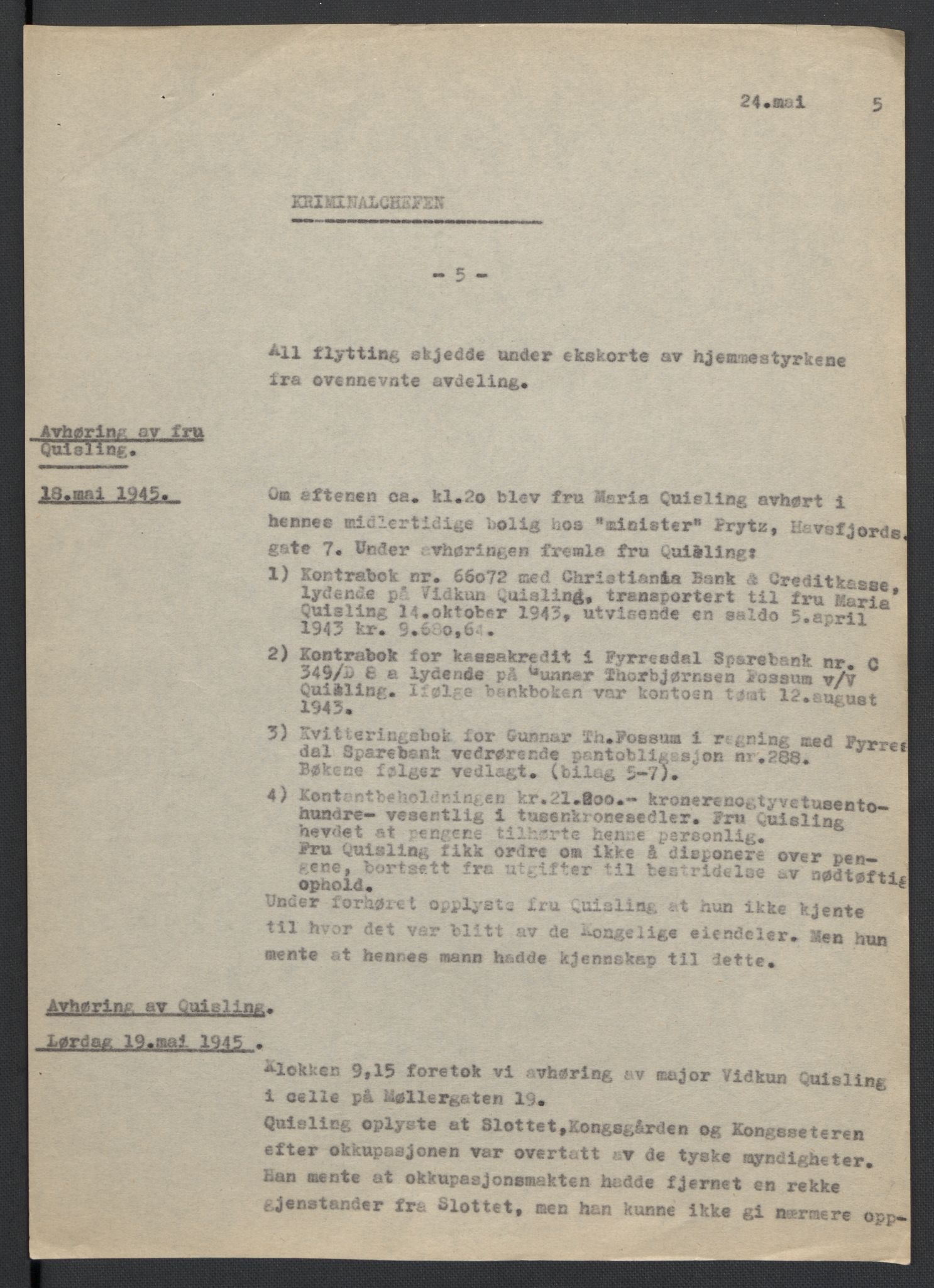 Landssvikarkivet, Oslo politikammer, AV/RA-S-3138-01/D/Da/L0003: Dnr. 29, 1945, p. 2599