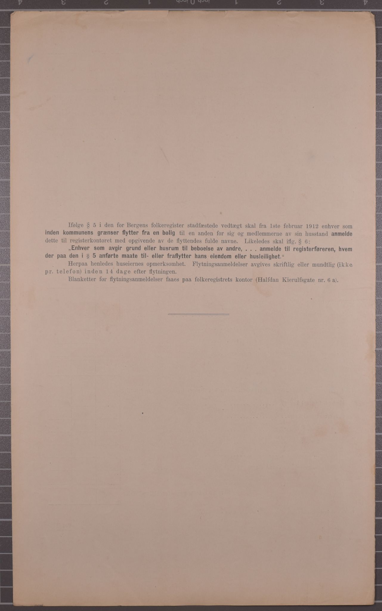 SAB, Municipal Census 1912 for Bergen, 1912, p. 3035