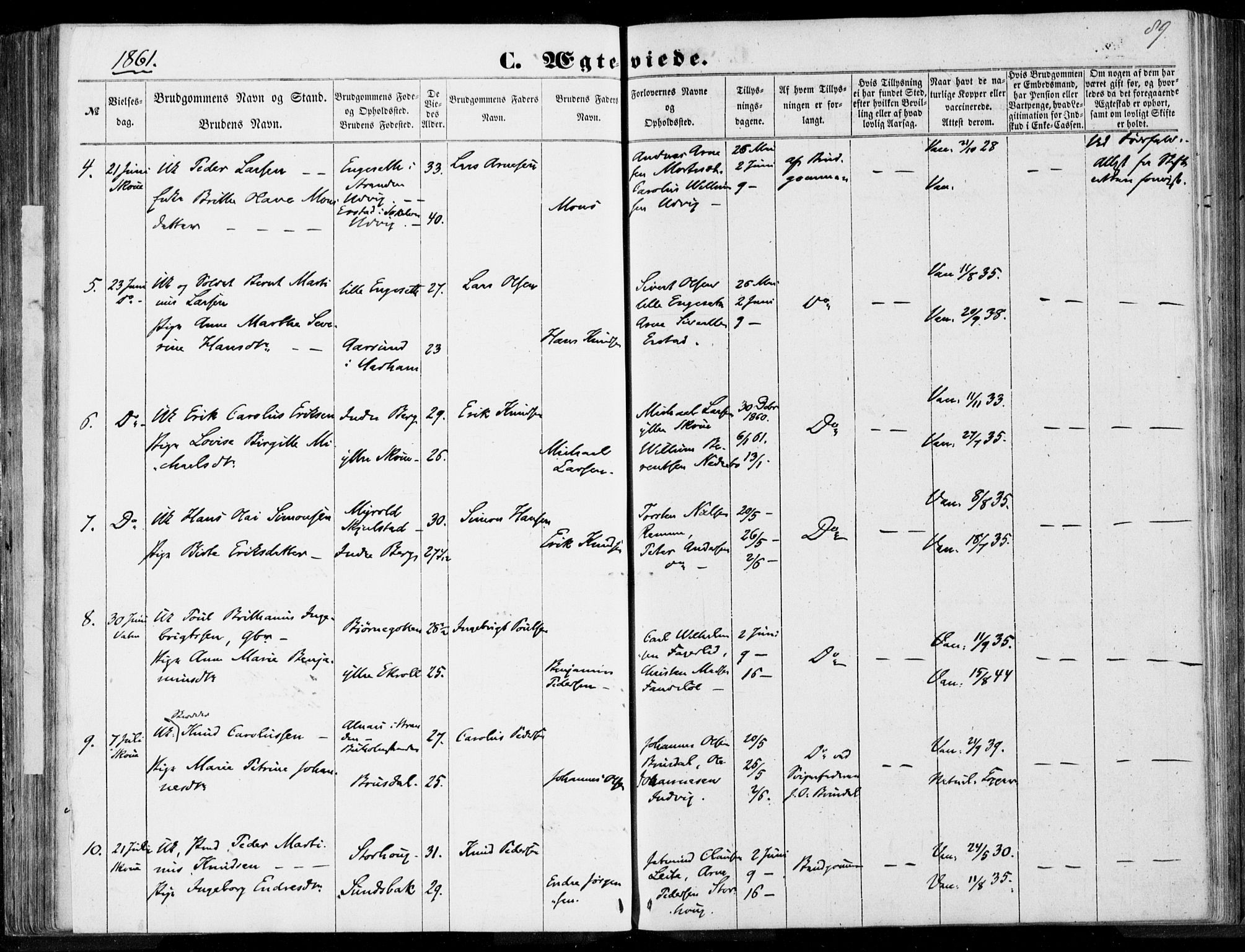 Ministerialprotokoller, klokkerbøker og fødselsregistre - Møre og Romsdal, SAT/A-1454/524/L0354: Parish register (official) no. 524A06, 1857-1863, p. 89