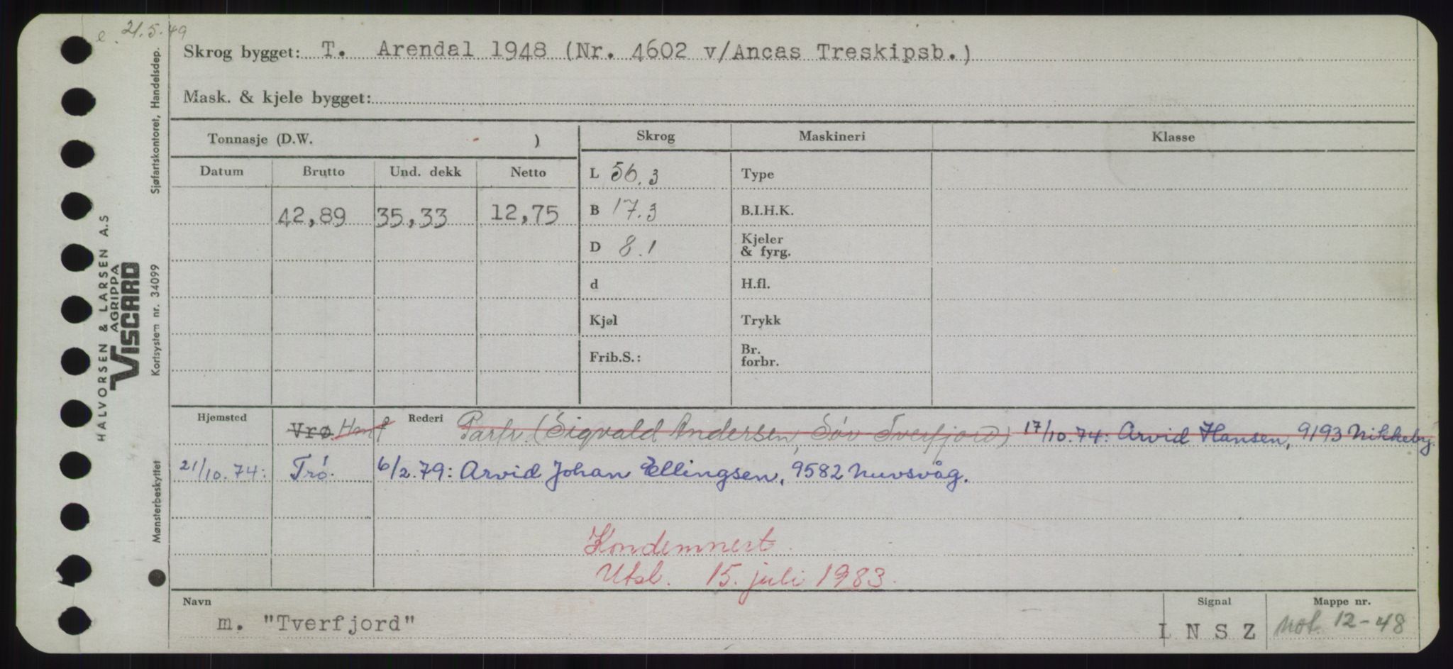 Sjøfartsdirektoratet med forløpere, Skipsmålingen, AV/RA-S-1627/H/Hd/L0039: Fartøy, Ti-Tø, p. 863