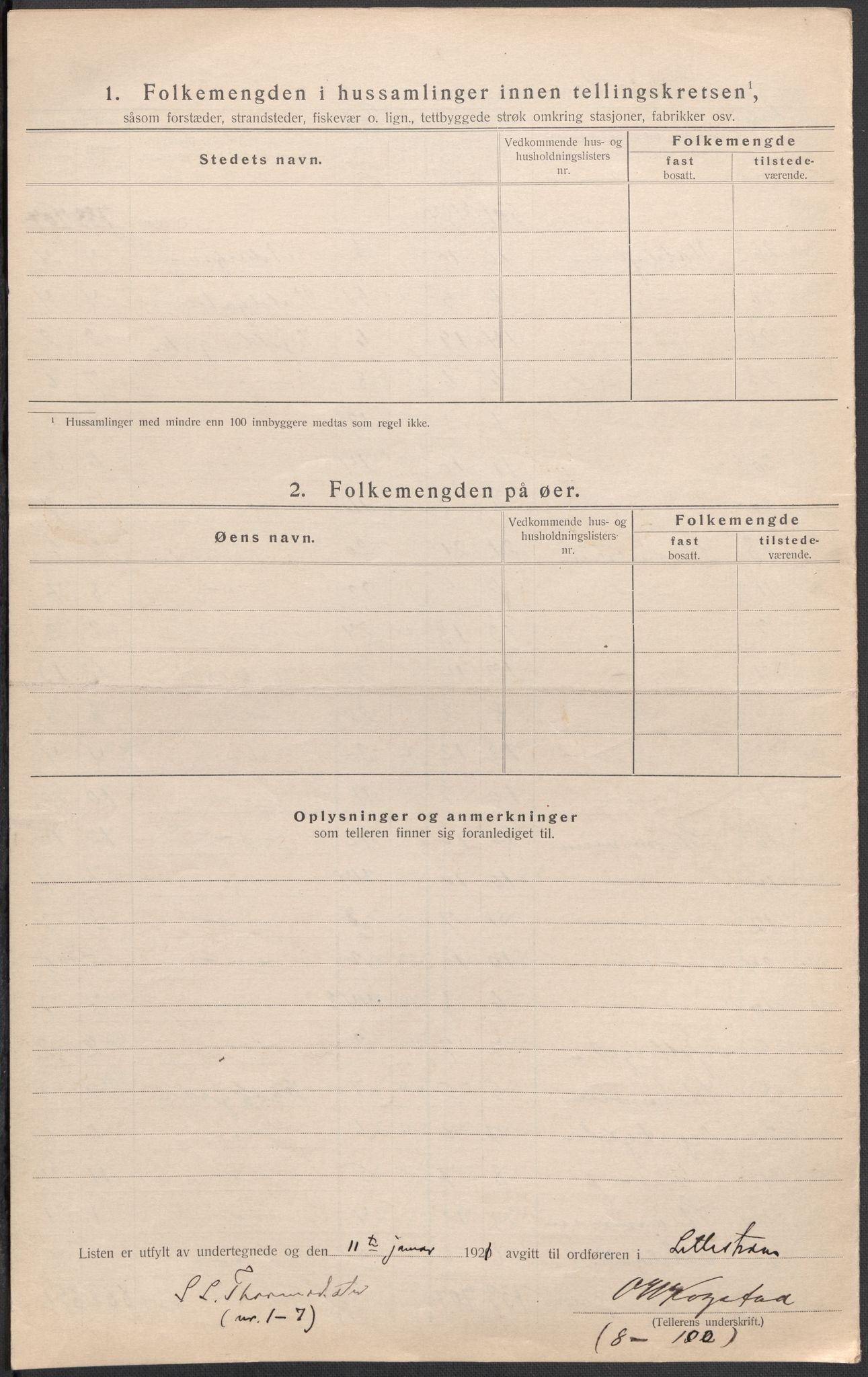 SAO, 1920 census for Lillestrøm, 1920, p. 13