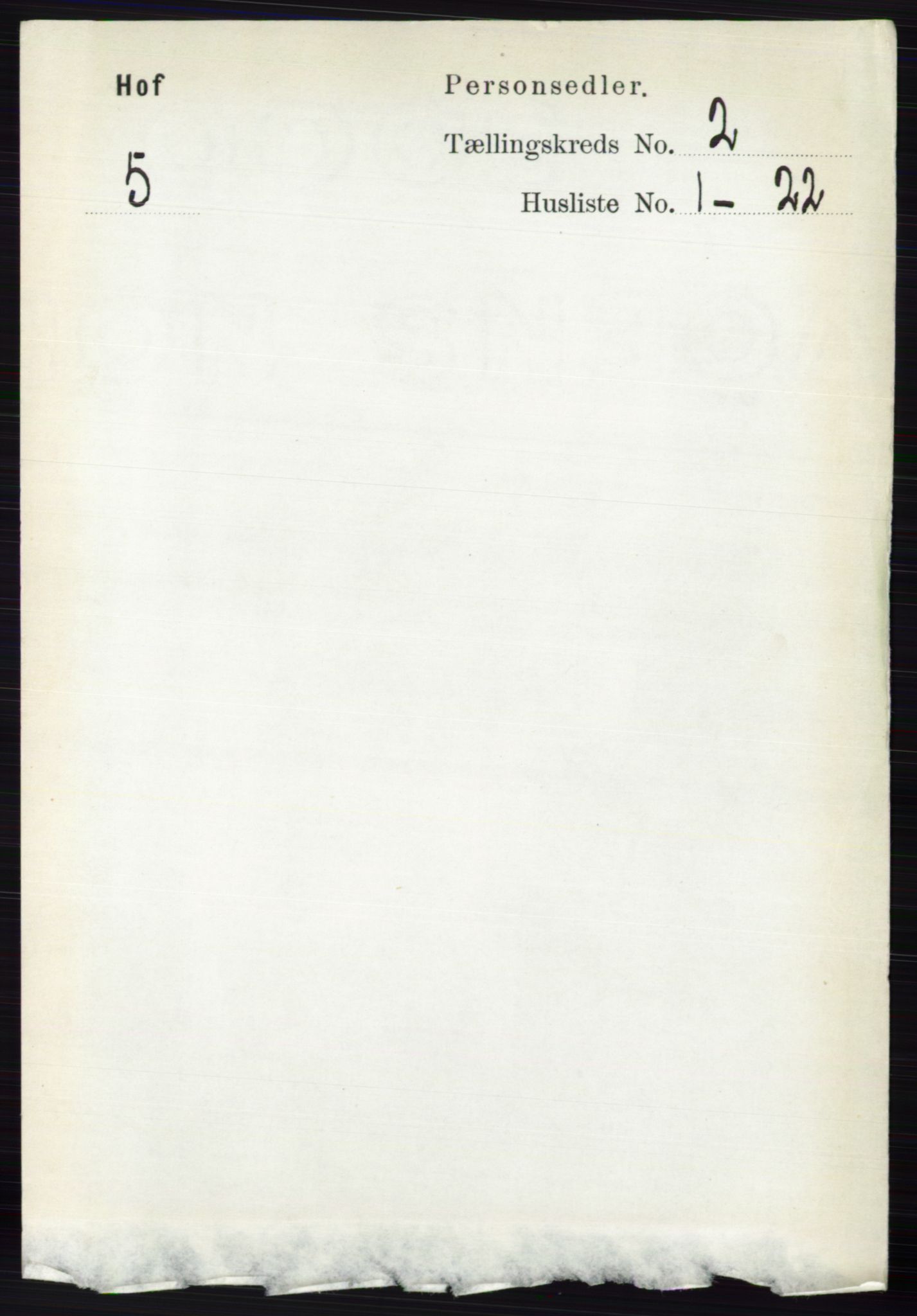 RA, 1891 census for 0424 Hof, 1891, p. 458