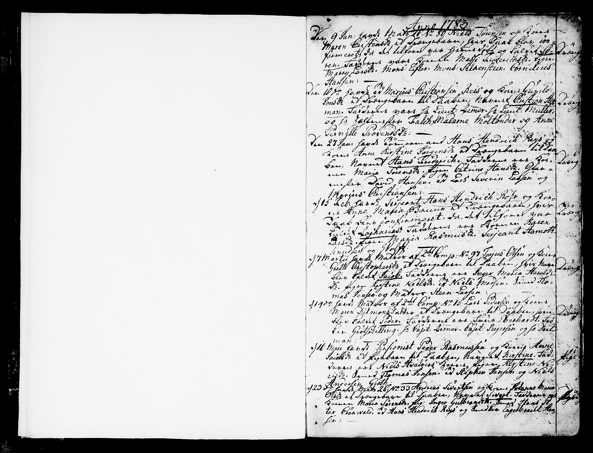 Stavern kirkebøker, SAKO/A-318/F/Fa/L0002: Parish register (official) no. 2, 1783-1809, p. 1