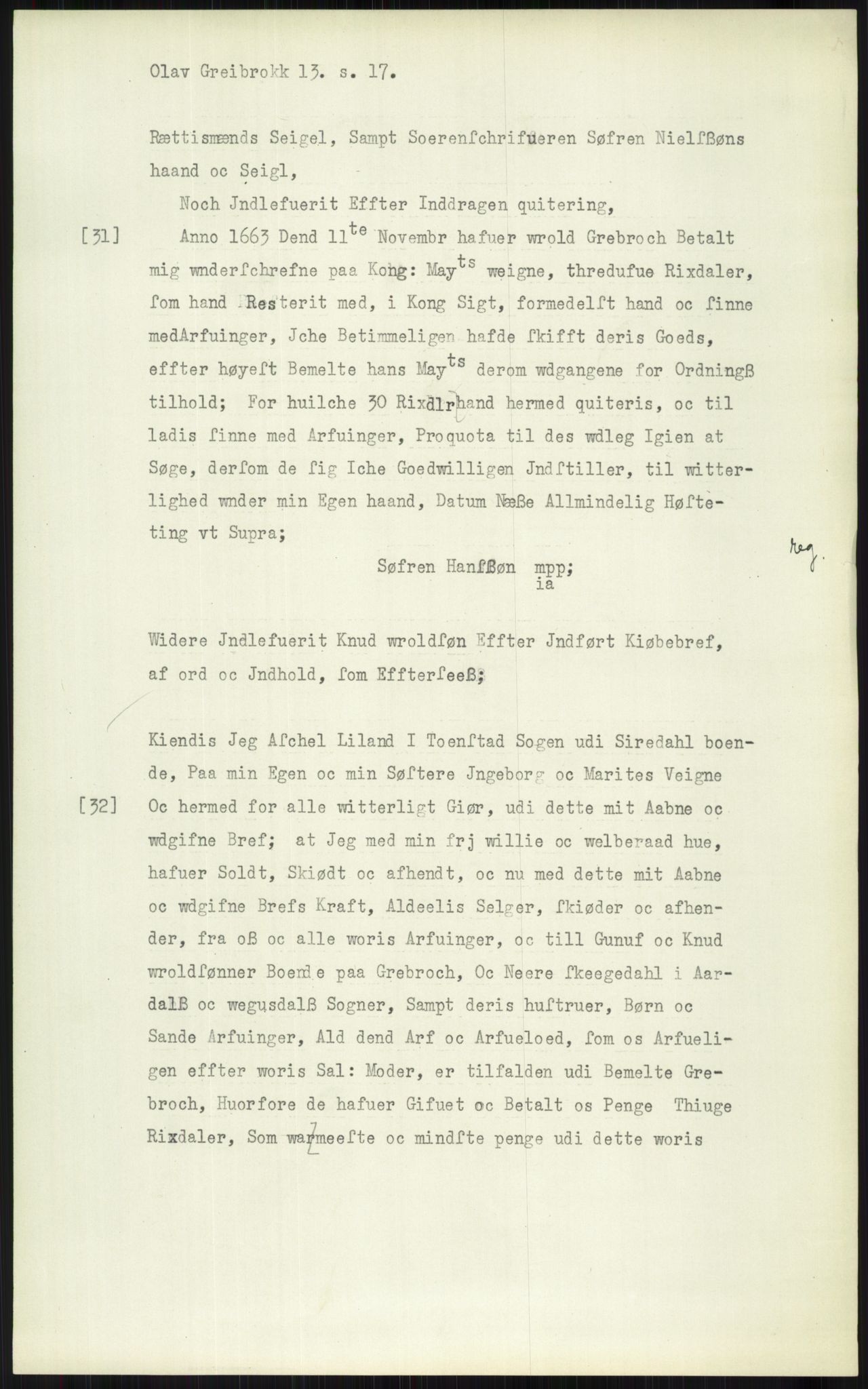 Samlinger til kildeutgivelse, Diplomavskriftsamlingen, AV/RA-EA-4053/H/Ha, p. 1532