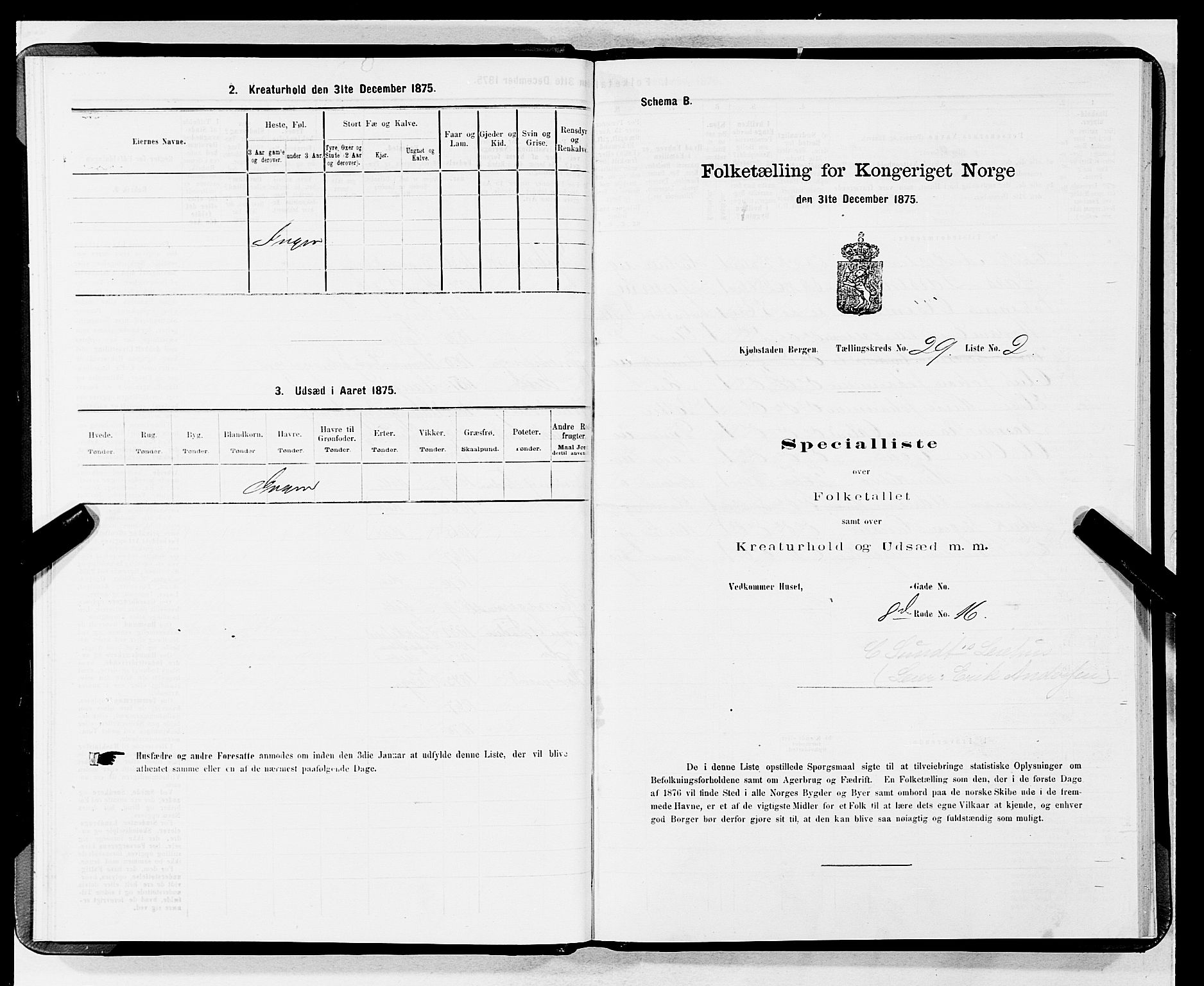 SAB, 1875 census for 1301 Bergen, 1875, p. 1459