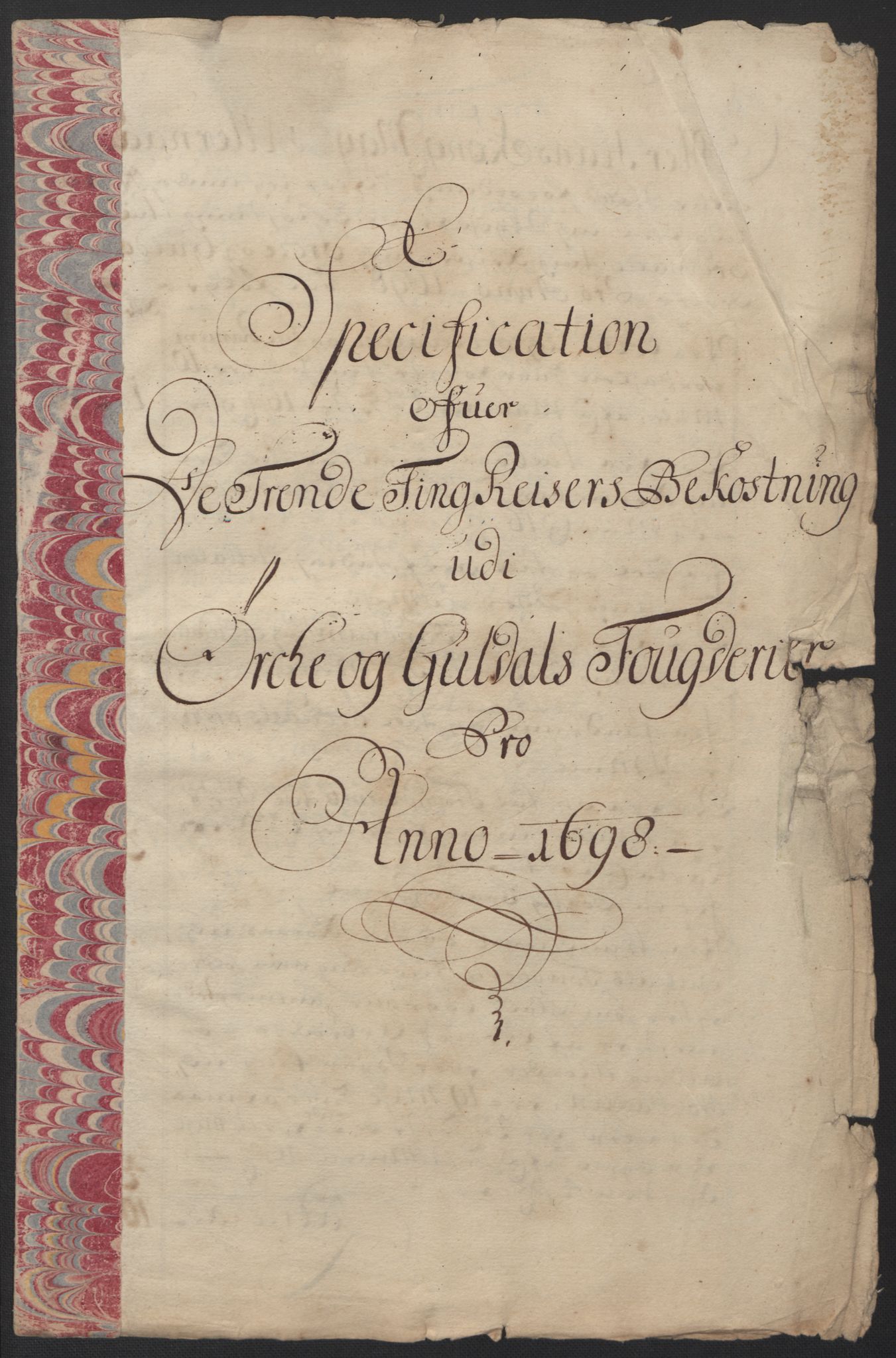 Rentekammeret inntil 1814, Reviderte regnskaper, Fogderegnskap, RA/EA-4092/R60/L3948: Fogderegnskap Orkdal og Gauldal, 1698, p. 427
