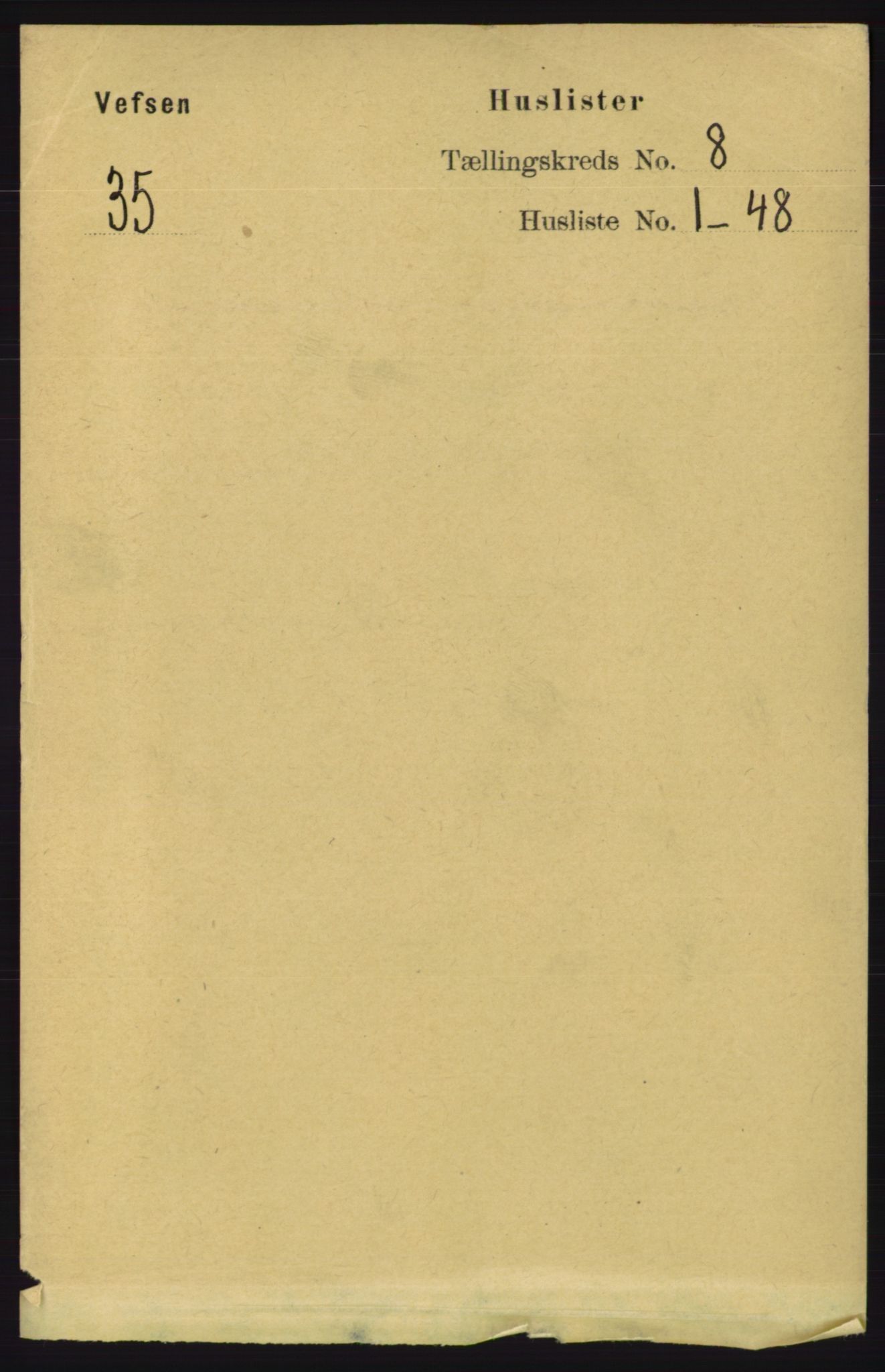 RA, 1891 census for 1824 Vefsn, 1891, p. 4185