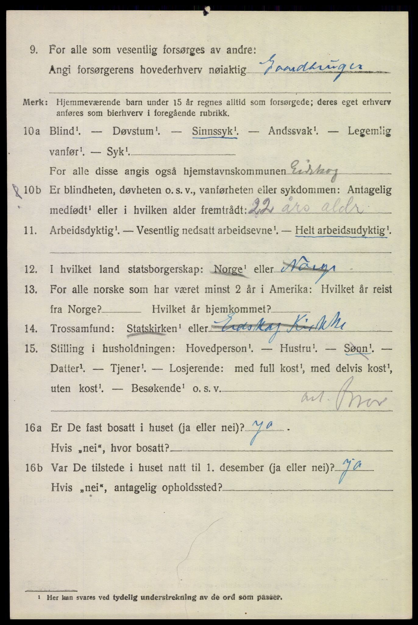 SAH, 1920 census for Eidskog, 1920, p. 11726