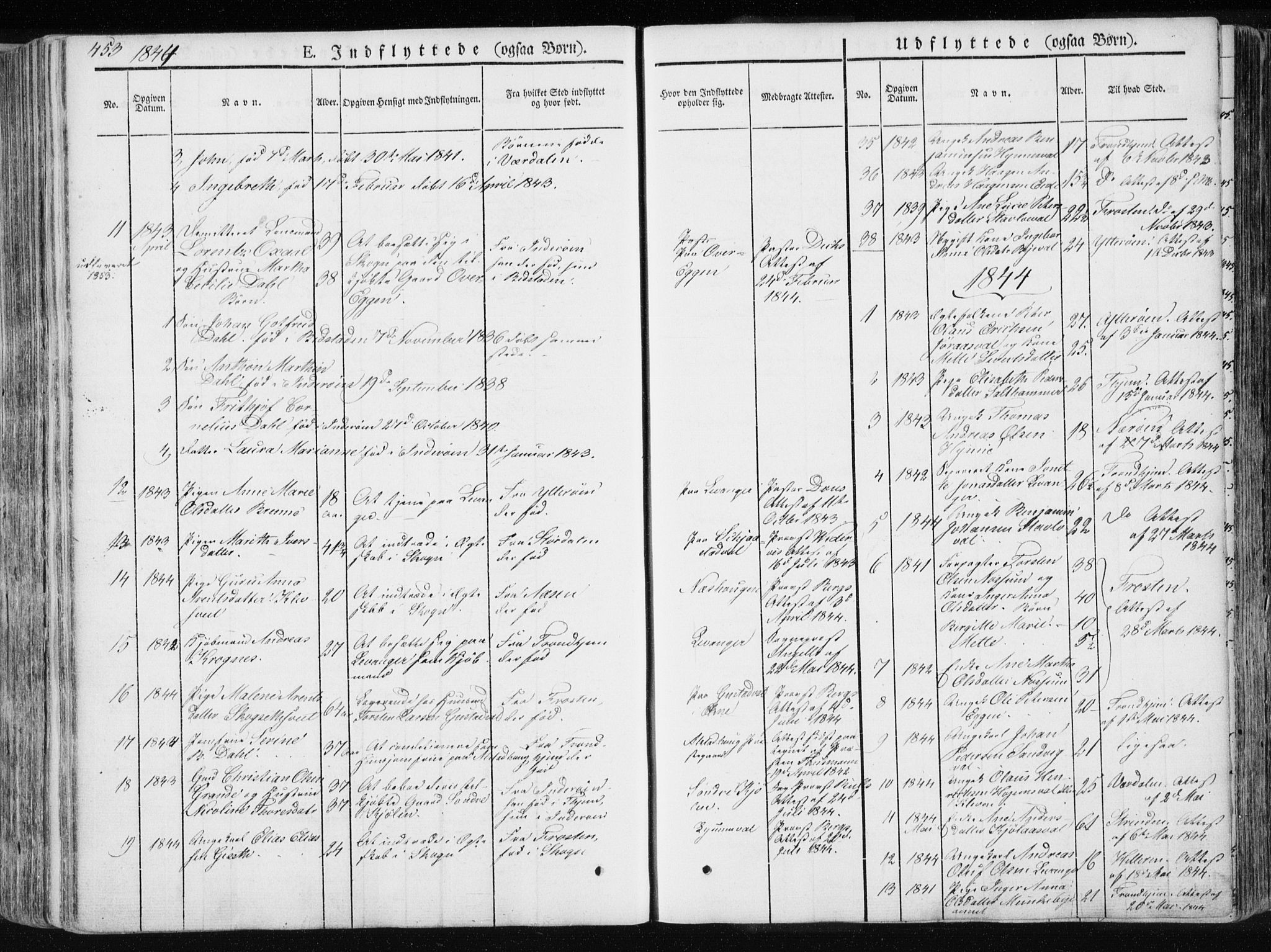 Ministerialprotokoller, klokkerbøker og fødselsregistre - Nord-Trøndelag, SAT/A-1458/717/L0154: Parish register (official) no. 717A06 /1, 1836-1849, p. 453