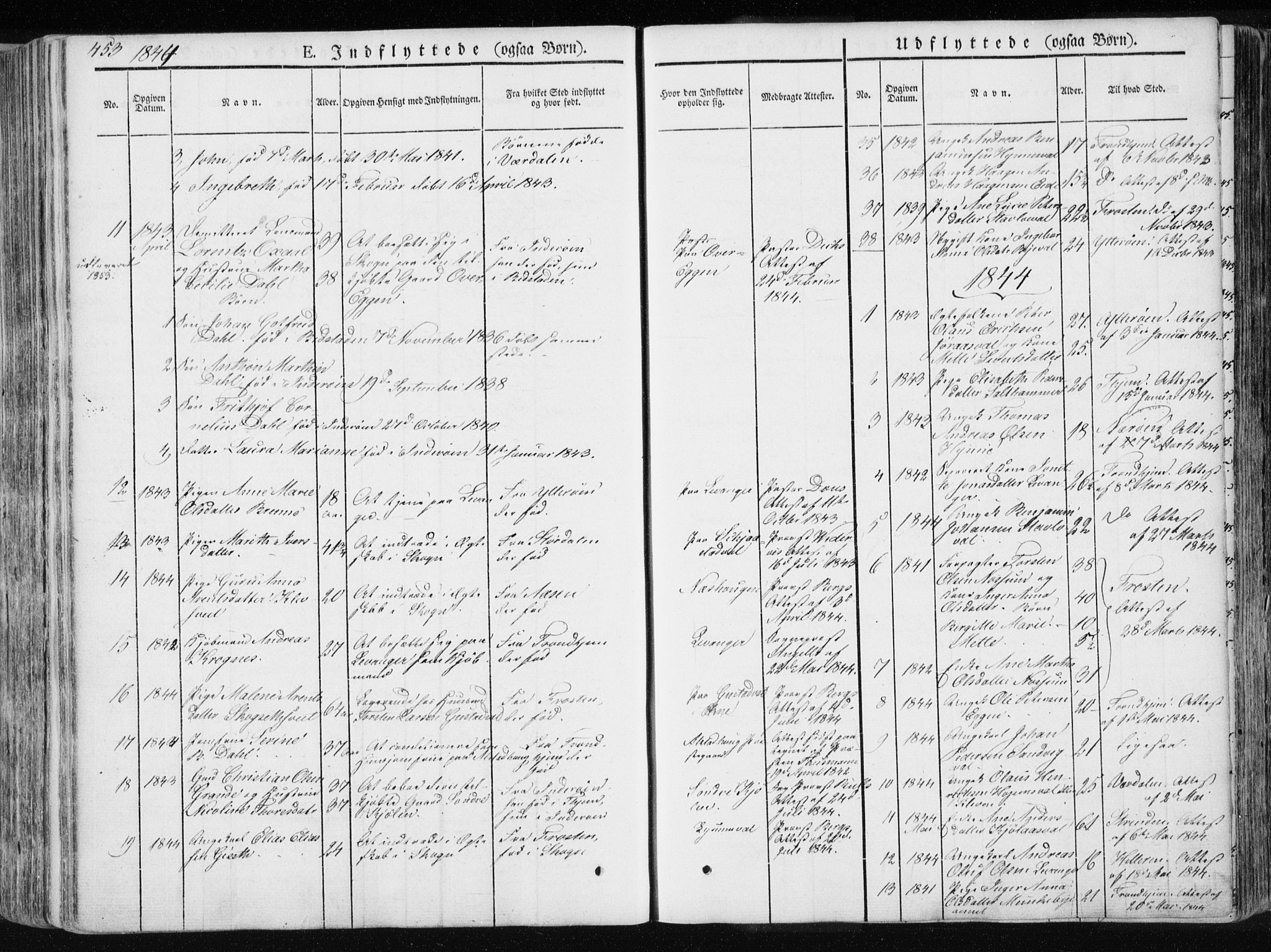 Ministerialprotokoller, klokkerbøker og fødselsregistre - Nord-Trøndelag, AV/SAT-A-1458/717/L0154: Parish register (official) no. 717A06 /1, 1836-1849, p. 453