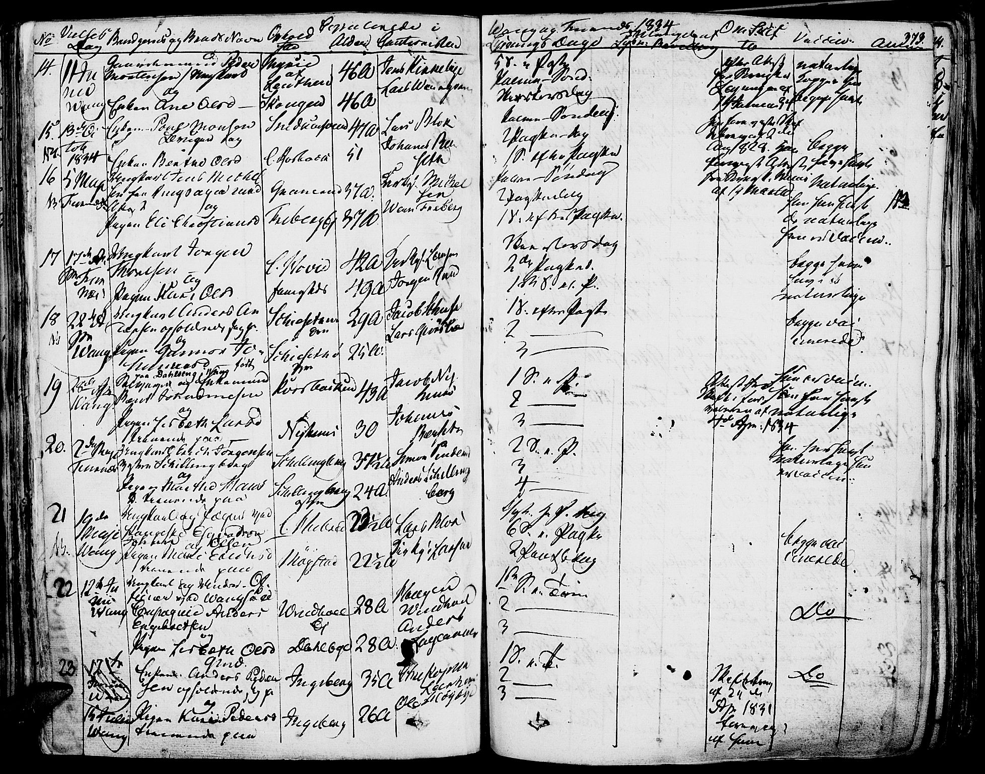 Vang prestekontor, Hedmark, SAH/PREST-008/H/Ha/Haa/L0009: Parish register (official) no. 9, 1826-1841, p. 373