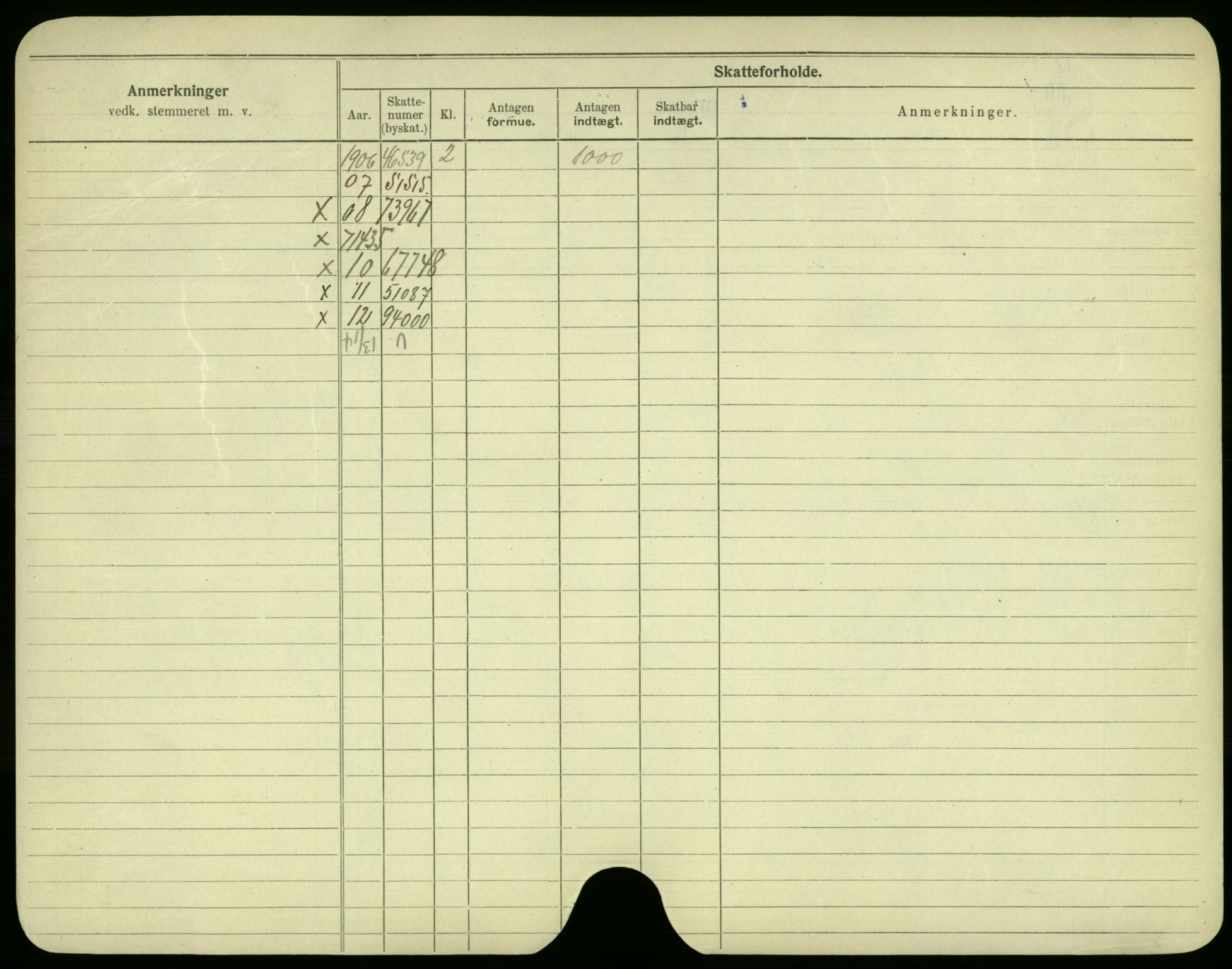Oslo folkeregister, Registerkort, AV/SAO-A-11715/F/Fa/Fac/L0005: Menn, 1906-1914, p. 22b