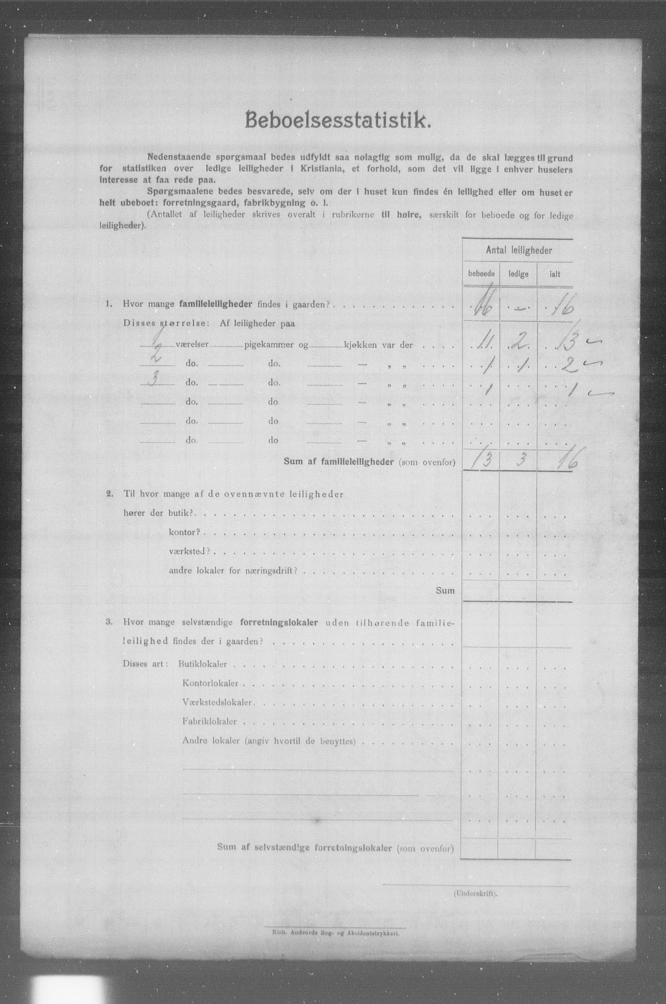 OBA, Municipal Census 1904 for Kristiania, 1904, p. 23513