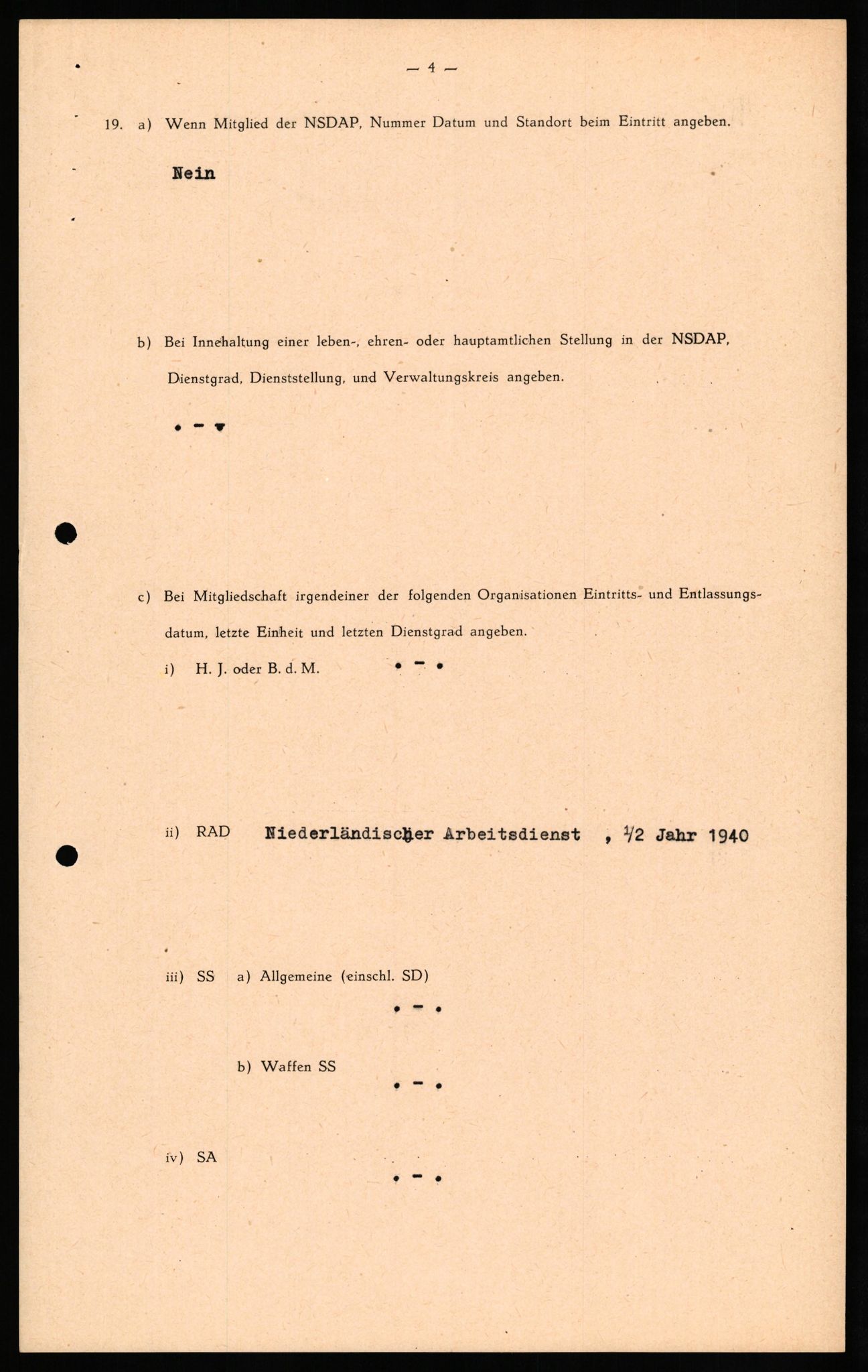 Forsvaret, Forsvarets overkommando II, AV/RA-RAFA-3915/D/Db/L0029: CI Questionaires. Tyske okkupasjonsstyrker i Norge. Tyskere., 1945-1946, p. 415