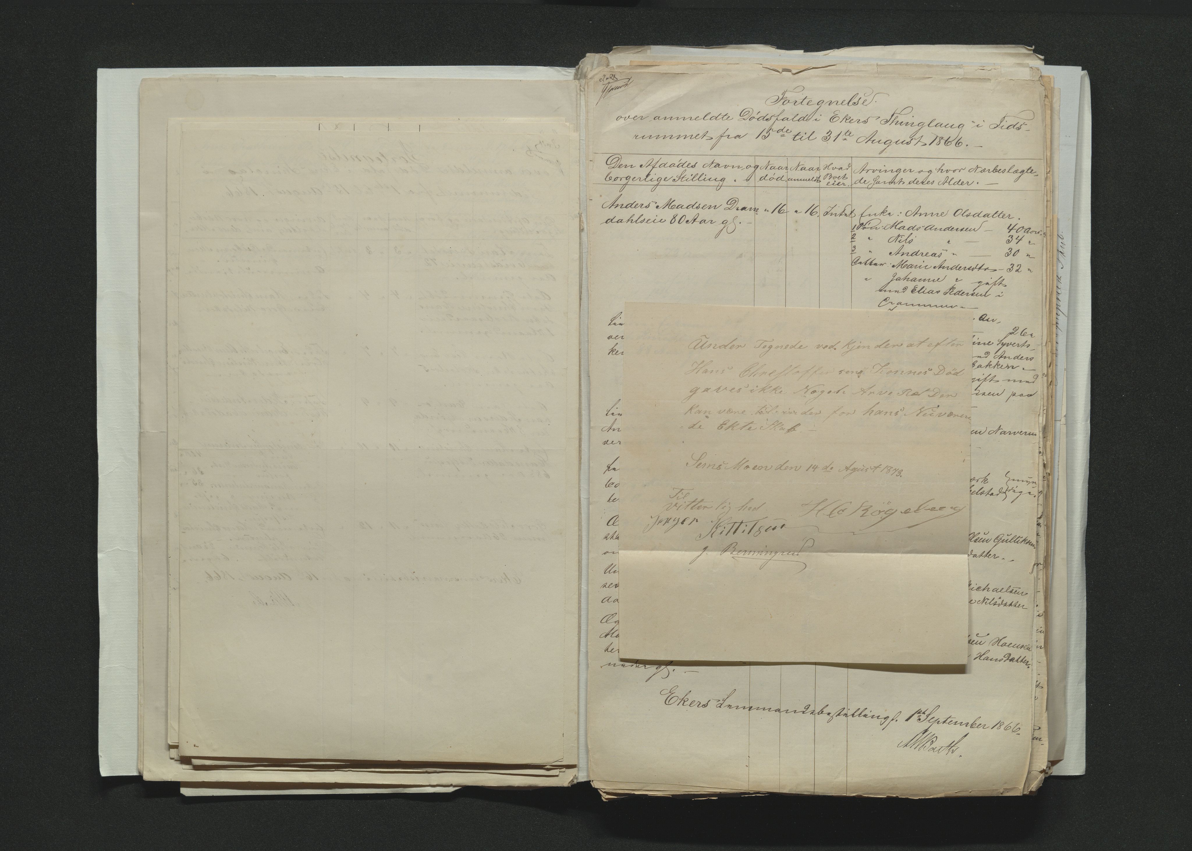 Eiker, Modum og Sigdal sorenskriveri, AV/SAKO-A-123/H/Ha/Hab/L0012: Dødsfallsmeldinger, 1866-1869, p. 32